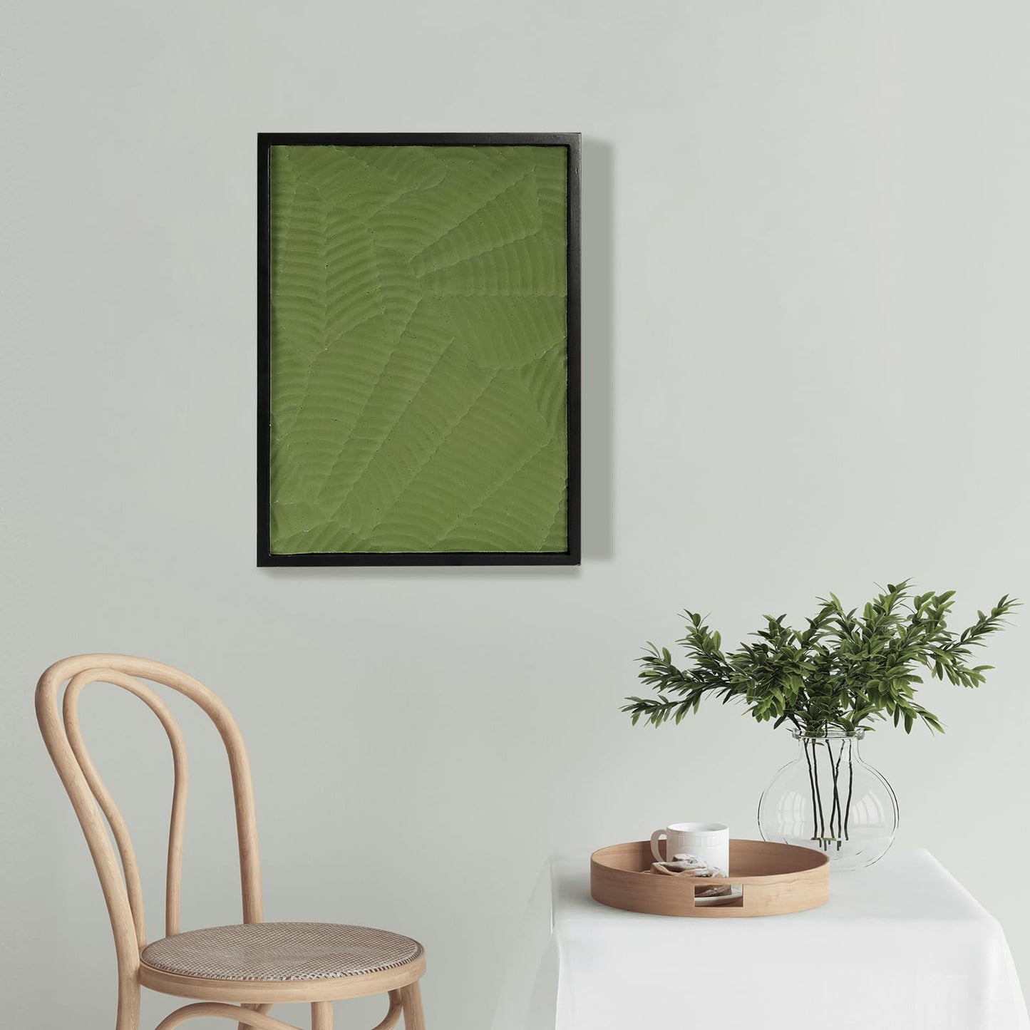 NAHARO Natural Wood Wall Art - Handcrafted Rustic Decor, Frameless Design for Living Room, Bedroom, Kitchen, or Office - Unique Organic Charm for Your Home-Leaf