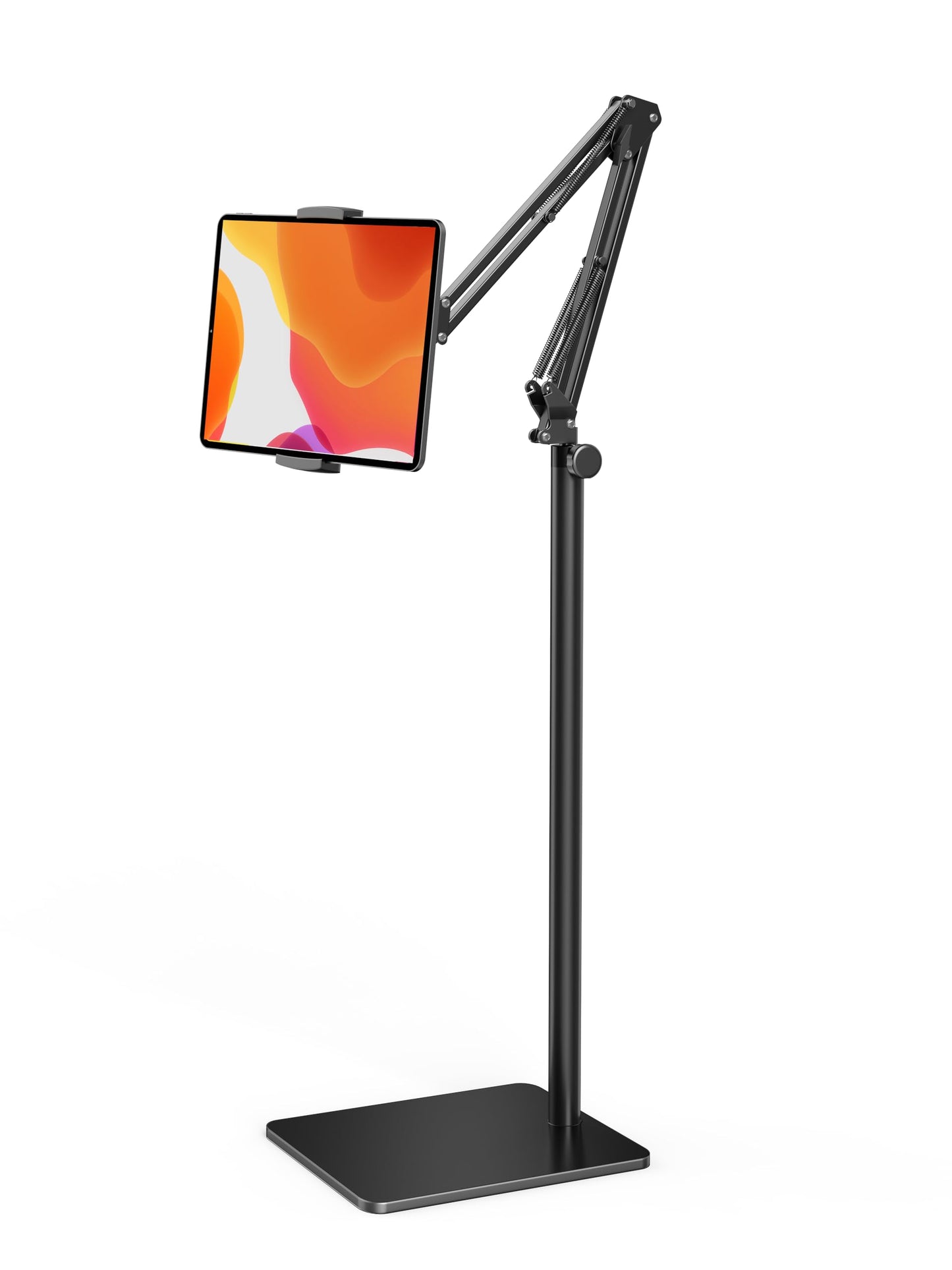 Tablet Floor Stand with 4.2LB Base,Overhead Bed Phone Stand Angle Height Adjustable Tablet Holder Bed,Phone Stand for iPad/iPhoneX/iPad Pro Air Mini, Samsung Tab,E-Readers…
