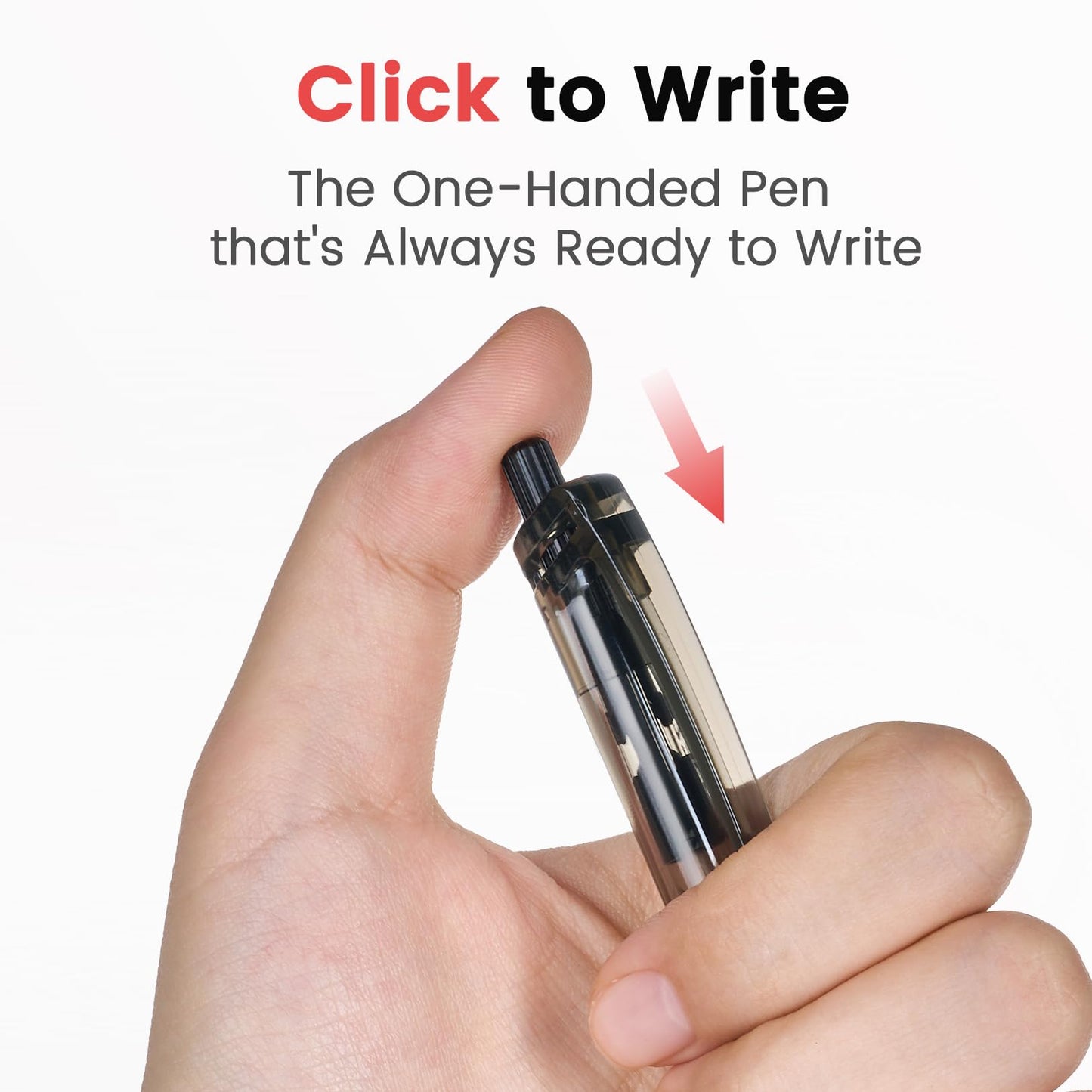 Sooez 80 Pack Pens Bulk, Ballpoint Pens with Soft Grip, Retractable Black Ink Pen, Medium Point 1.0mm for Note-Taking & Journaling, Smooth Writing No Bleed for Nurses Servers Teachers School Office