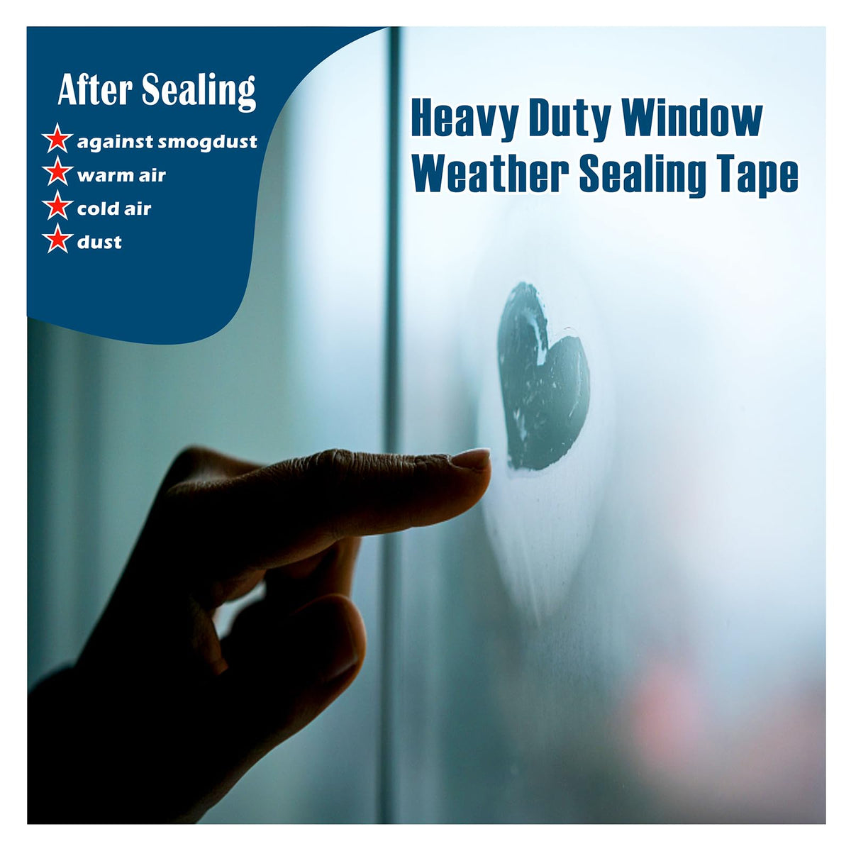 Transparent Window Weather Sealing Tape (180 Foot)