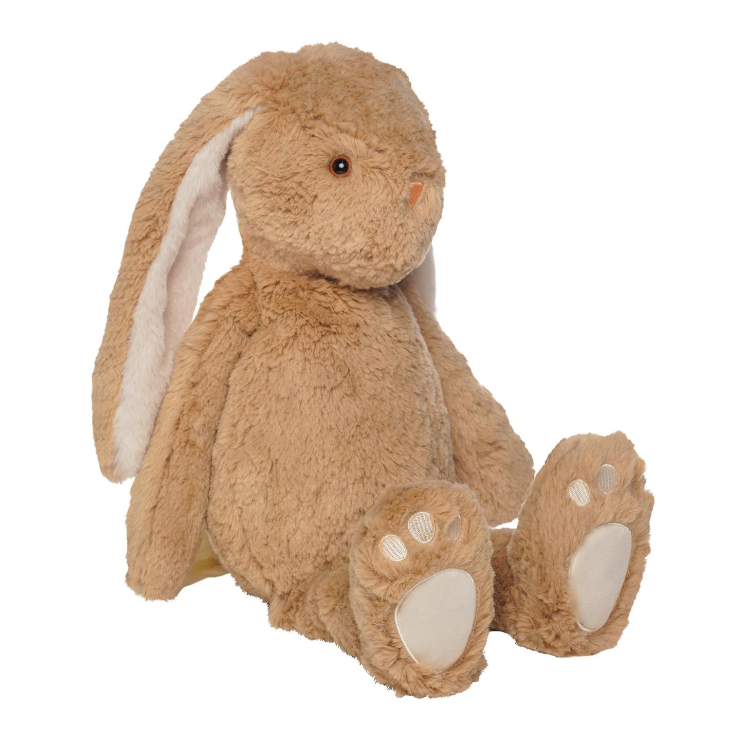 Manhattan Toy Willow The Coffee & Beige Snuggle Bunnies 12" Stuffed Animal with Embroidered Accents