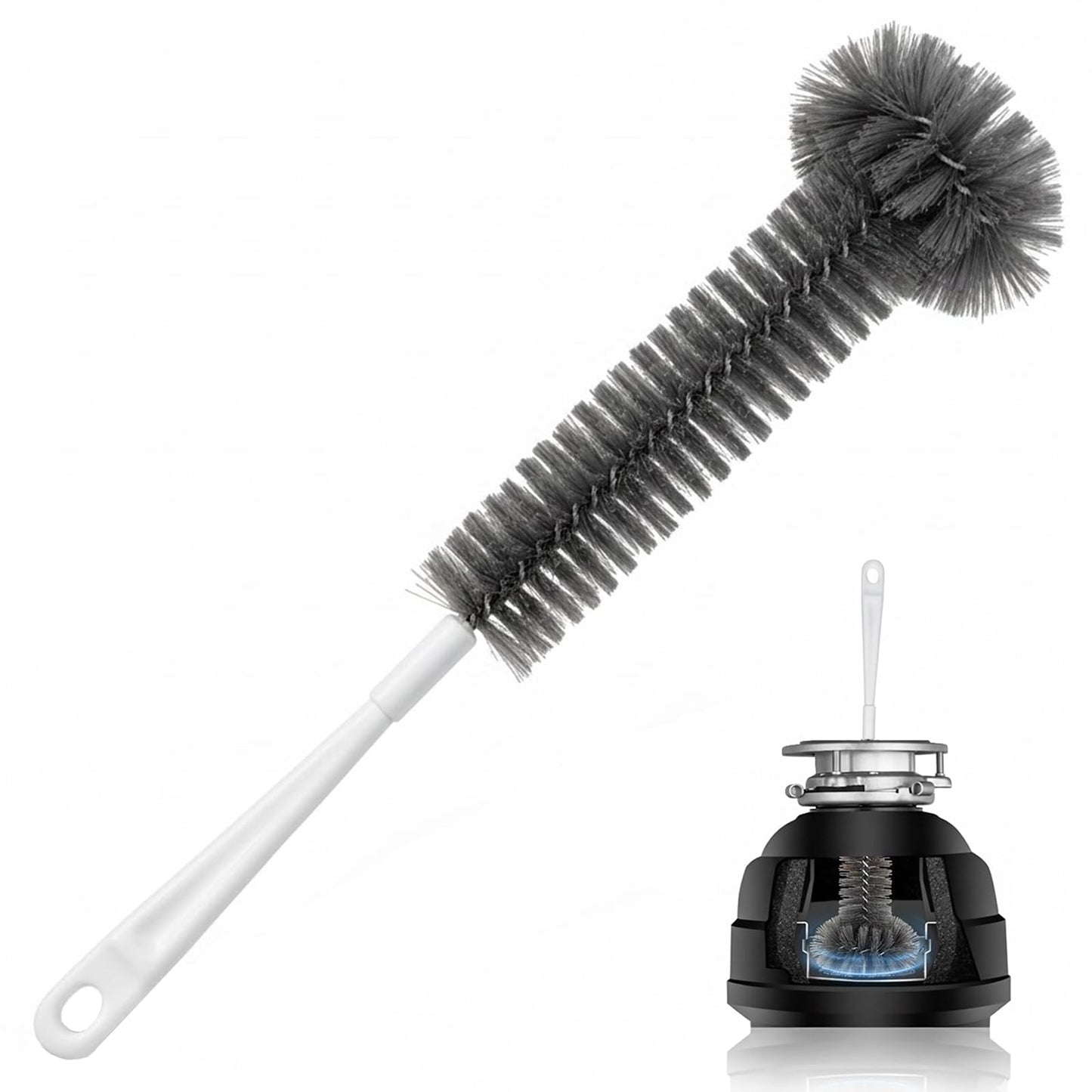 Garbage Disposal Cleaning Brush with 14.6" Long Handle – Deep Clean for Sink Disposal, Removes Odor & Residue, Universal Fit, Durable and Easy to Rinse