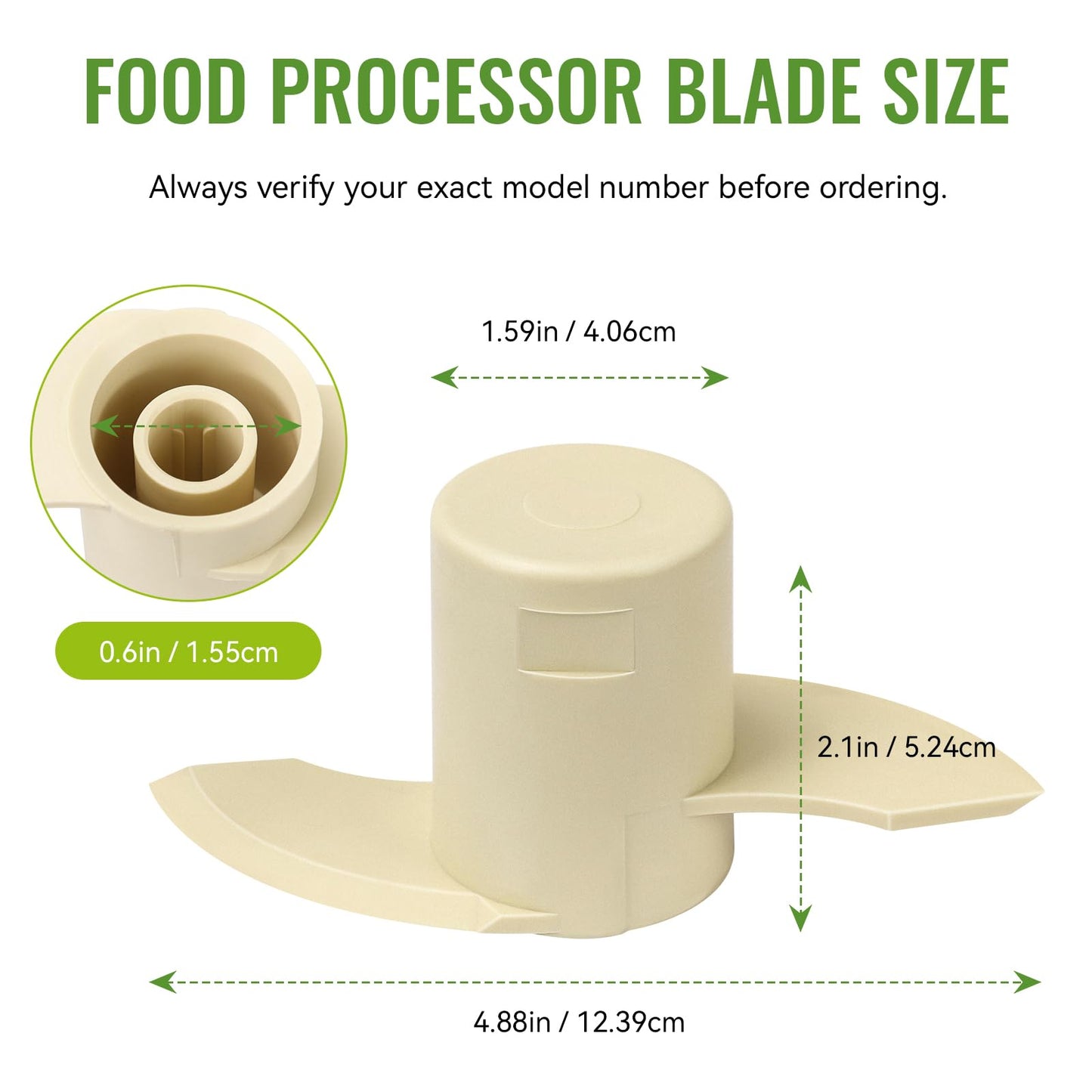 DLC-869TX-1 Dough Blade for Cuisinart Food Processor Pro Custom 11 Replacement Parts, Food Processor Blade Fits for Cuisinart DLC-8S, DFP-11, DLC-2011, DLC-3011, EV-11PC6, EV-11PC7 & EV-11PC8 Only