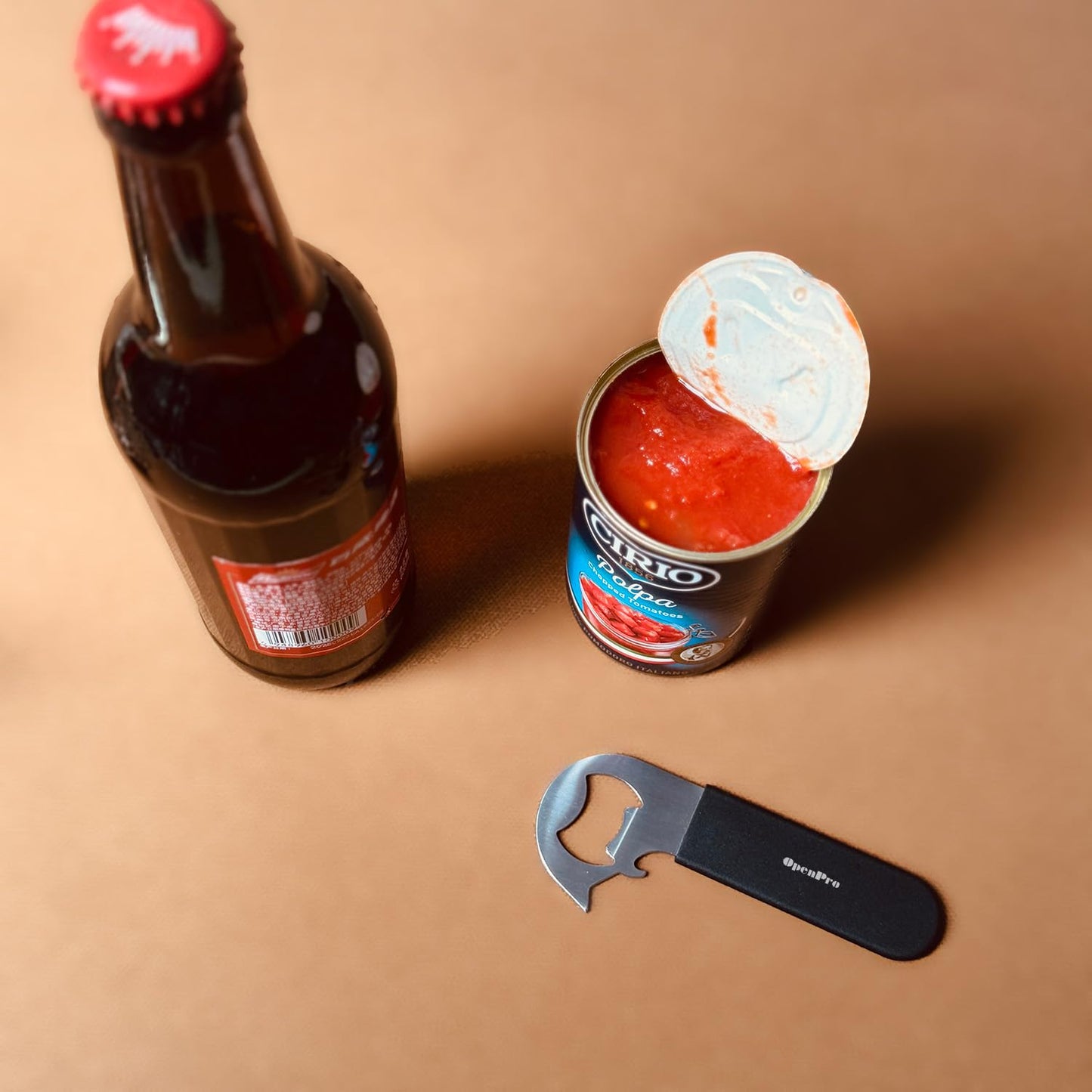 Magnetic 2-IN-1 Ring-Pull Can Opener, Beer Bottle Opener, Manual Can Opener Easy for Seniors, Pet Food, Cat Cans, Beer, Gadgets for People with Arthritis, kitchen gadgets, 2-Pack