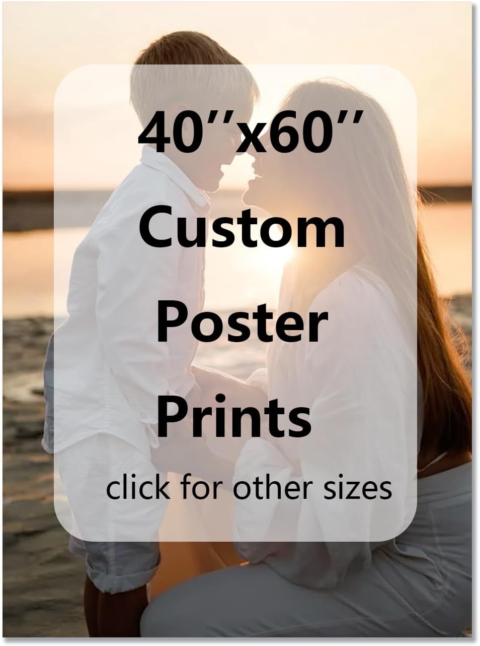 GZZFXXD Personalized Custom 40''x60'' Canvas Prints with Your Photo/your Image Large Wallart Wall Decor for Bedroom Dining room Living room Children's room(Unframed)