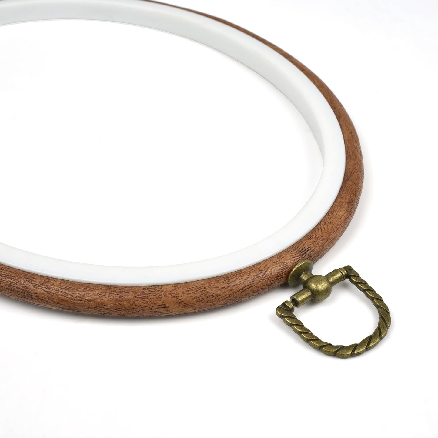 Celley Embroidery Hoops, Oval Wood-Look, 3 Pcs (Wood-Look, 7.3 X 5.8 Inches)