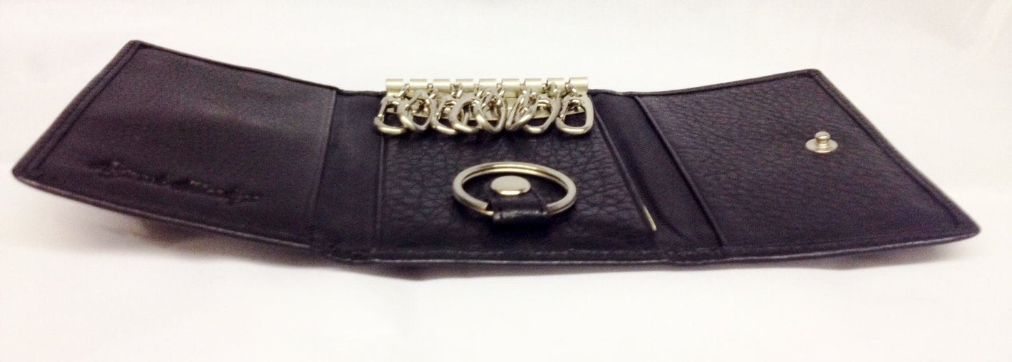 Osgoode Marley Leather 8 Hook Key Case Black
