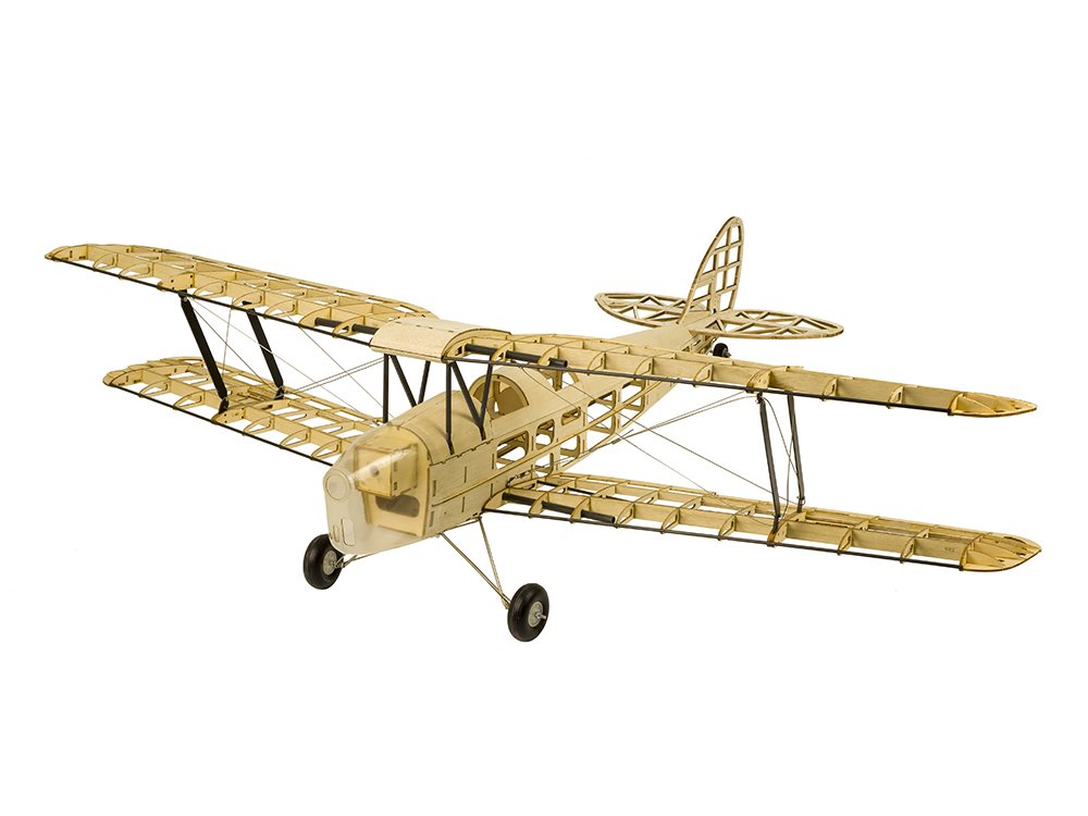 Viloga Upgrade Balsa Wood Airplane Kits Mini Tiger Moth Biplane, 39" Laser Cut Model Plane Kit to Build, DIY Flying RC Aeroplane for Adults (KIT Only)