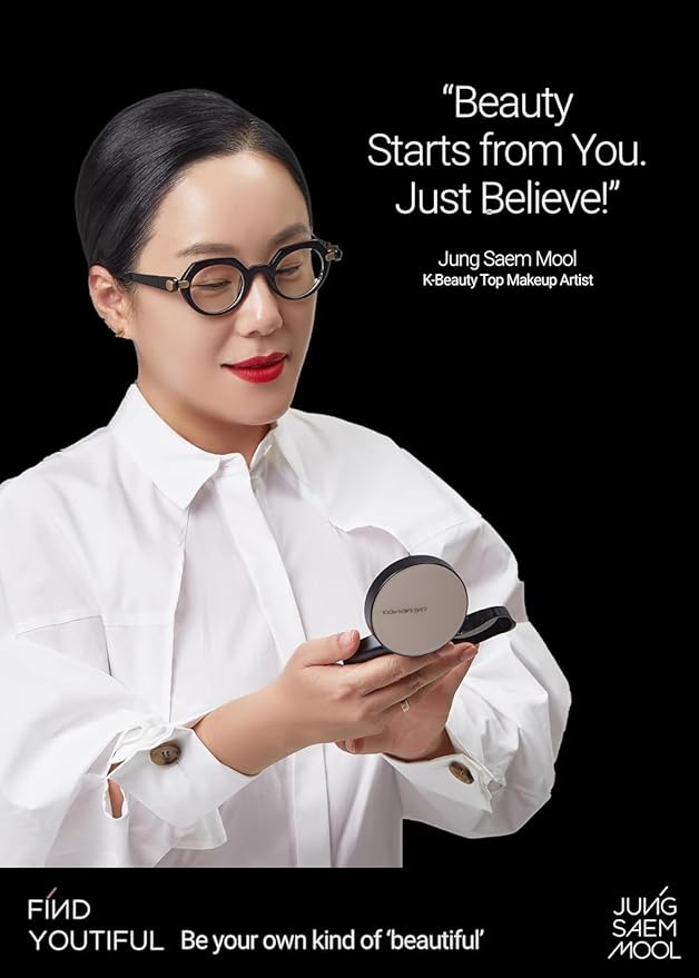 JUNG SAEM MOOL [ SPF ] Essential Skin Nuder Cushion (23 Medium Deep) | Refill Not Included (0.49 Fl Oz) | SPF50 Broad Spectrum | Natural Finish | Makeup Artist Brand