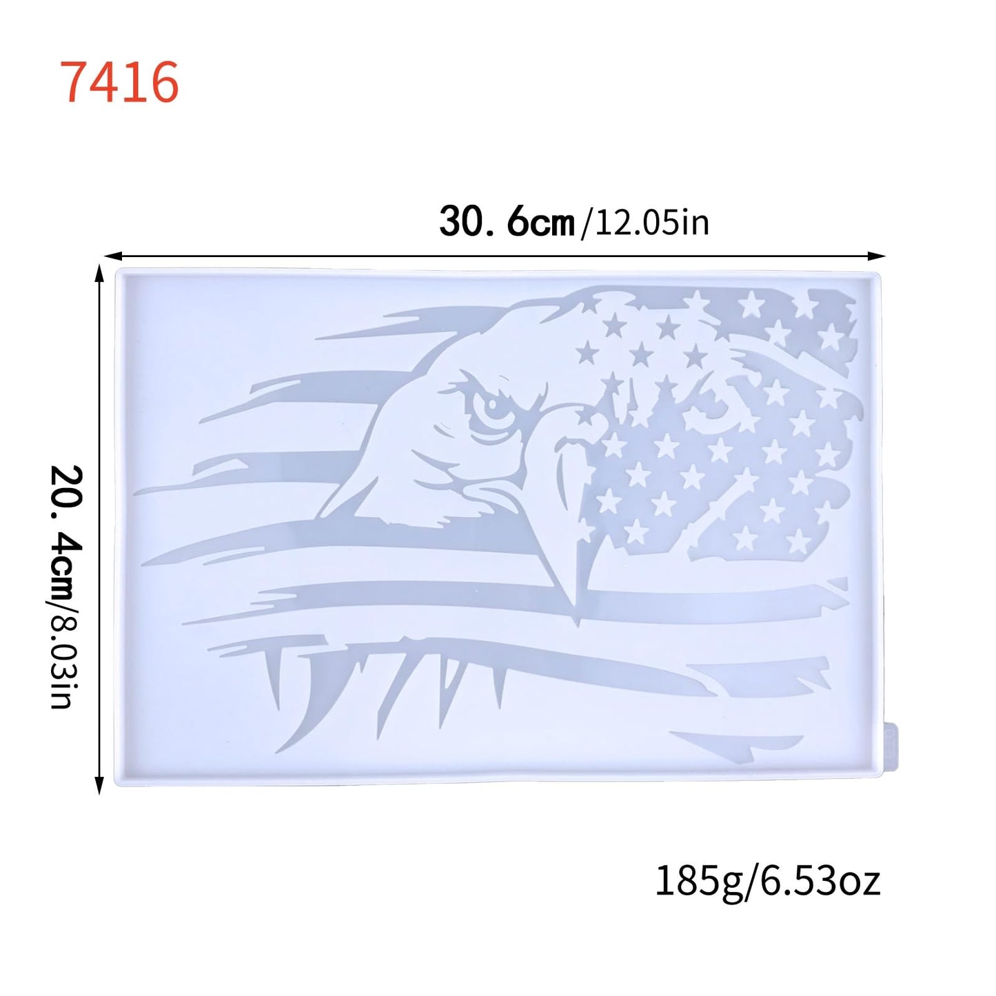 American Eagle Flag Wall Art Epoxy Resin Molds, Large Size Patriotic Home Decor Resin Molds Silicone Clearance, Large Home Wall Decor Silicone Molds for Epoxy Resin