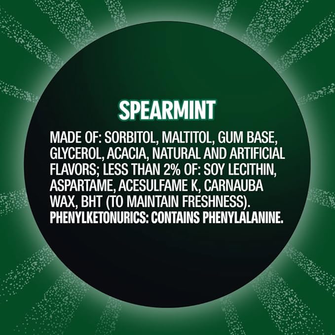 ECLIPSE Spearmint Sugarfree Gum, 60 Count (Pack of 4)