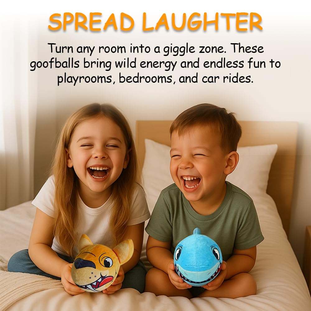 ChuckleHeadz Bulldog Plush Toy – Funny Interactive Animal Plushie with Silly Giggling, Laughing, and Farting Sounds, Hilarious Prank Gag Gift
