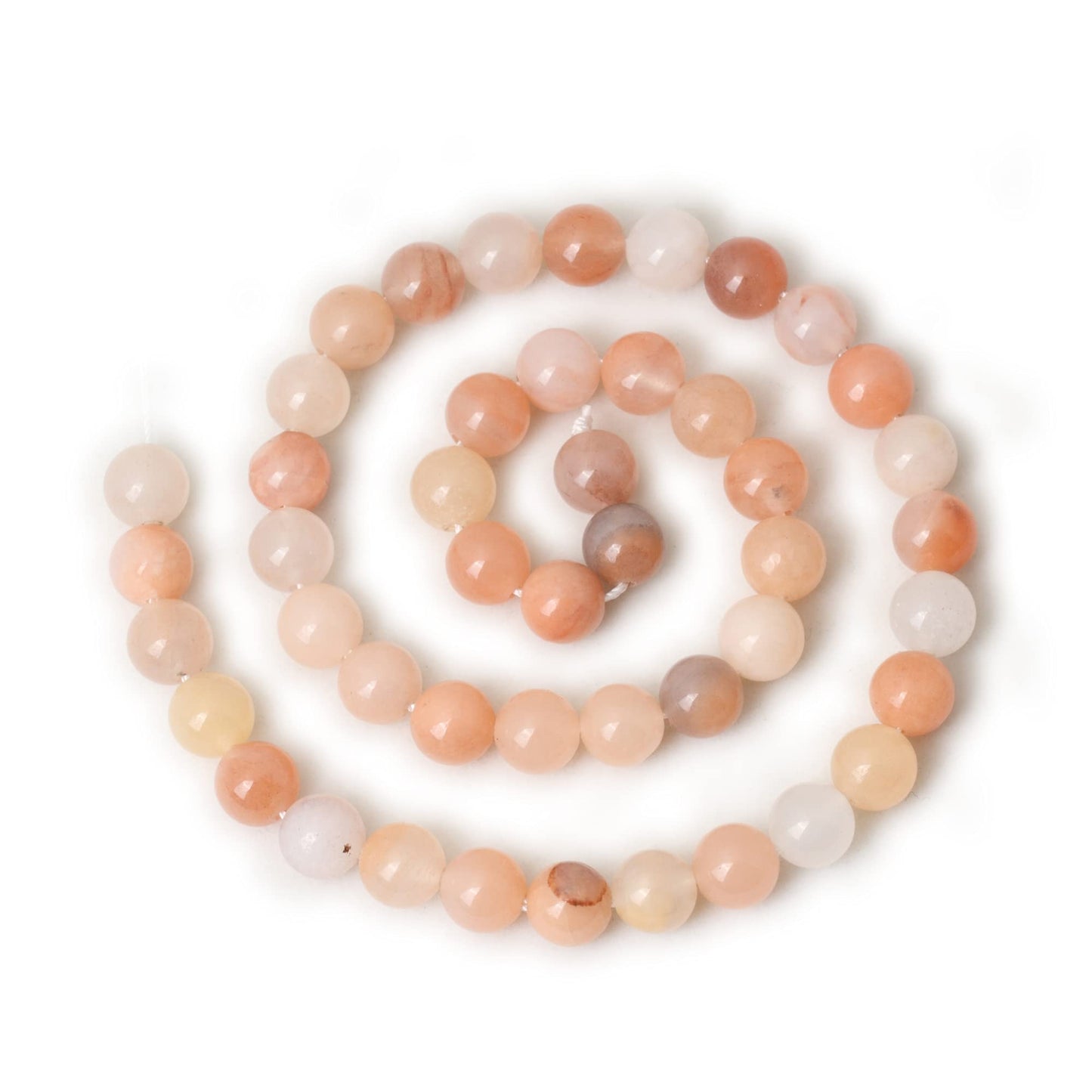 CHEAVIAN 45PCS 8mm Natural Pink Aventurine Round Loose Beads for Jewelry Making DIY Bracelet Necklace Materials 1 Strand 15"
