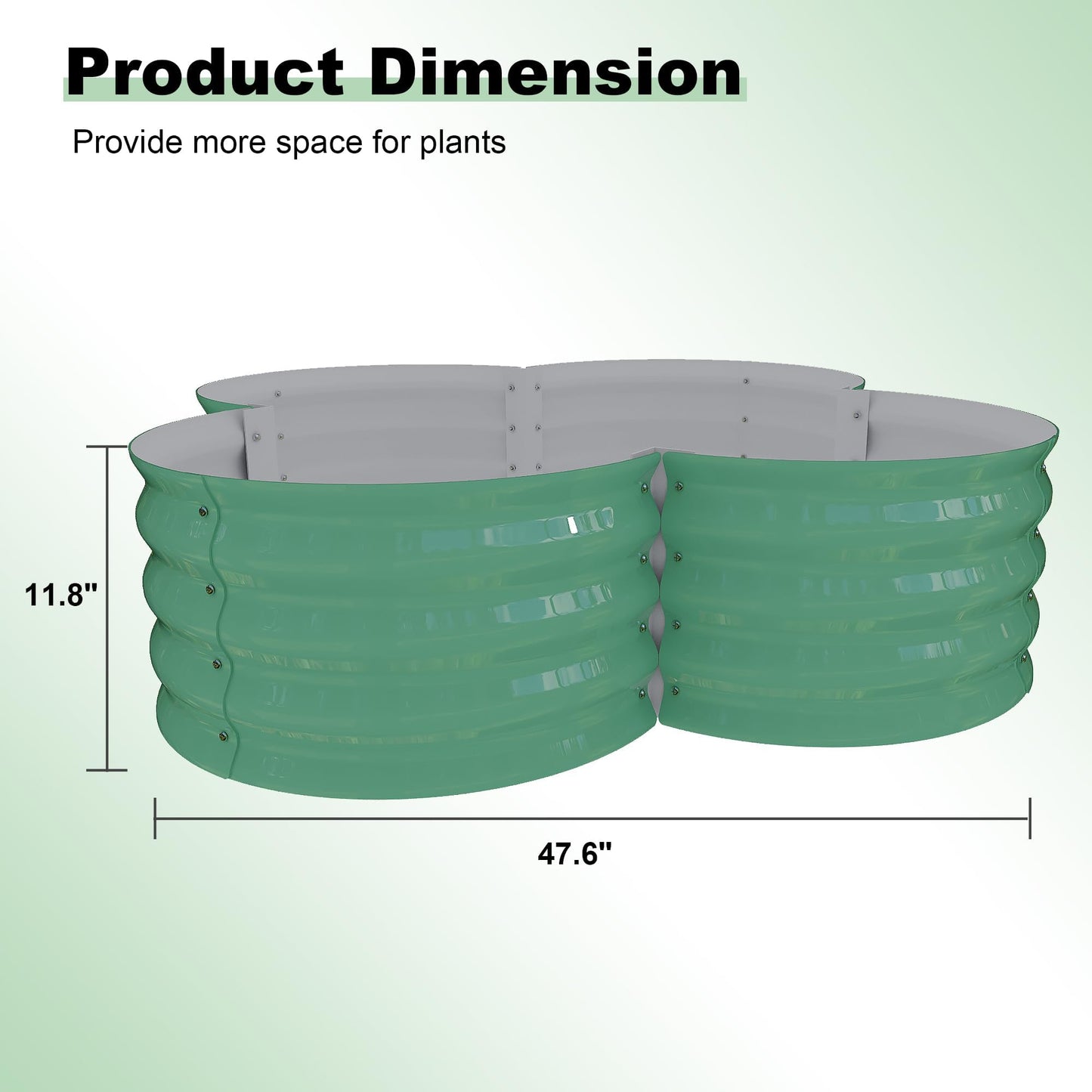 Garvee 2 Pack Galvanized Raised Garden Bed, Outdoor Planter Box with Open Base for Herbs, Veggies & Flowers. Rust-Resistant Raised Garden Beds, Ground-Connected Design for Deep Root Growth