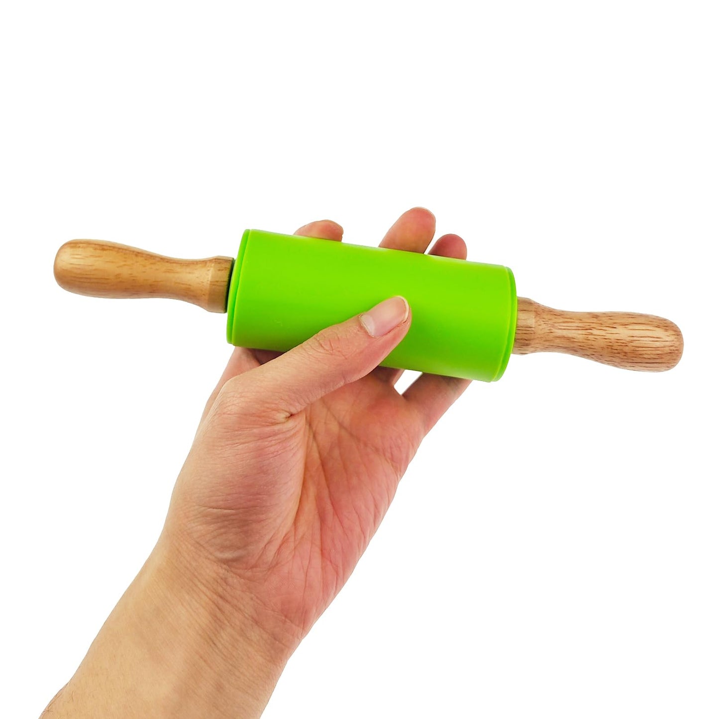 Miokun 18 Pack Small Rolling Pin for Kids, 9 Inch Kids Rolling Pin for Home Kitchen (6 colors)
