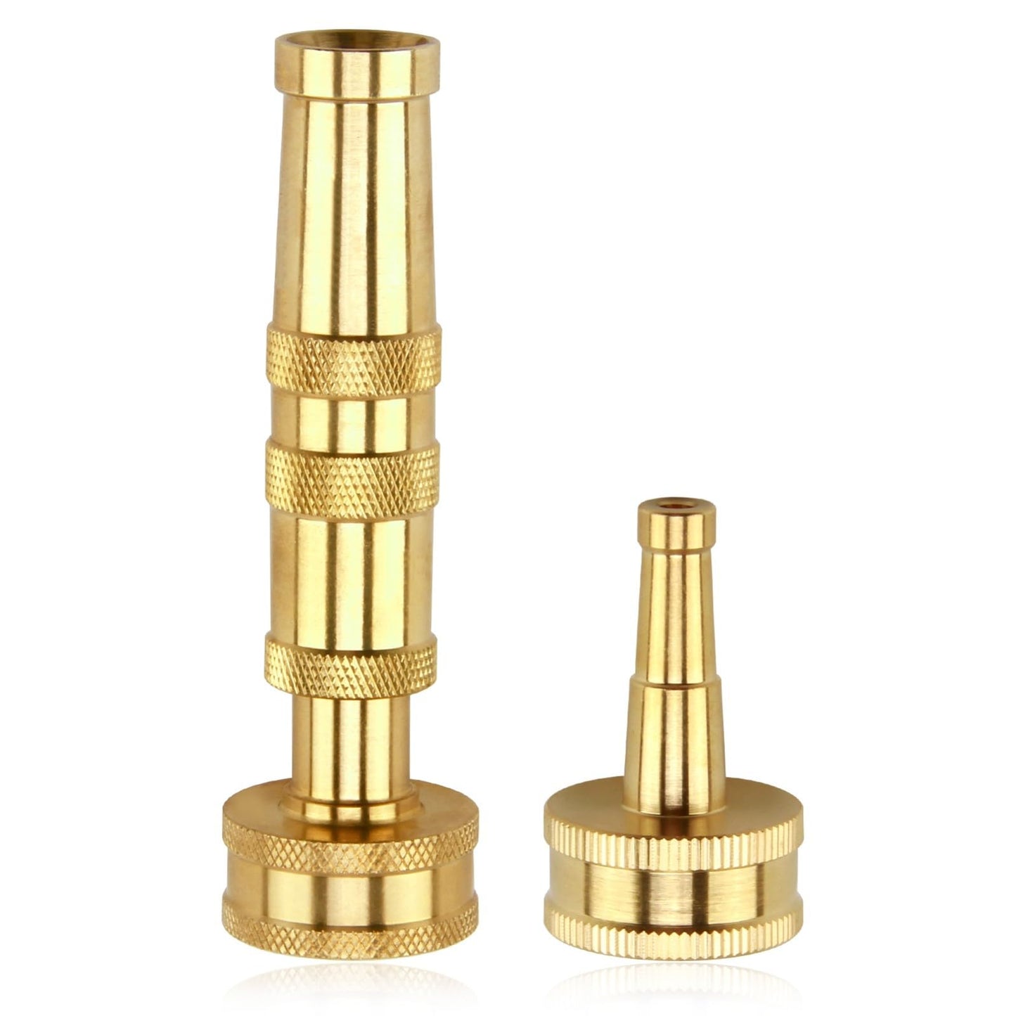 ENNSOO Garden Hose Nozzle with Adjustable Twist, High Pressure Hose Nozzle with Solid Brass, Jet Sweeper Nozzle Water Hose Sprayer Nozzle for Garden