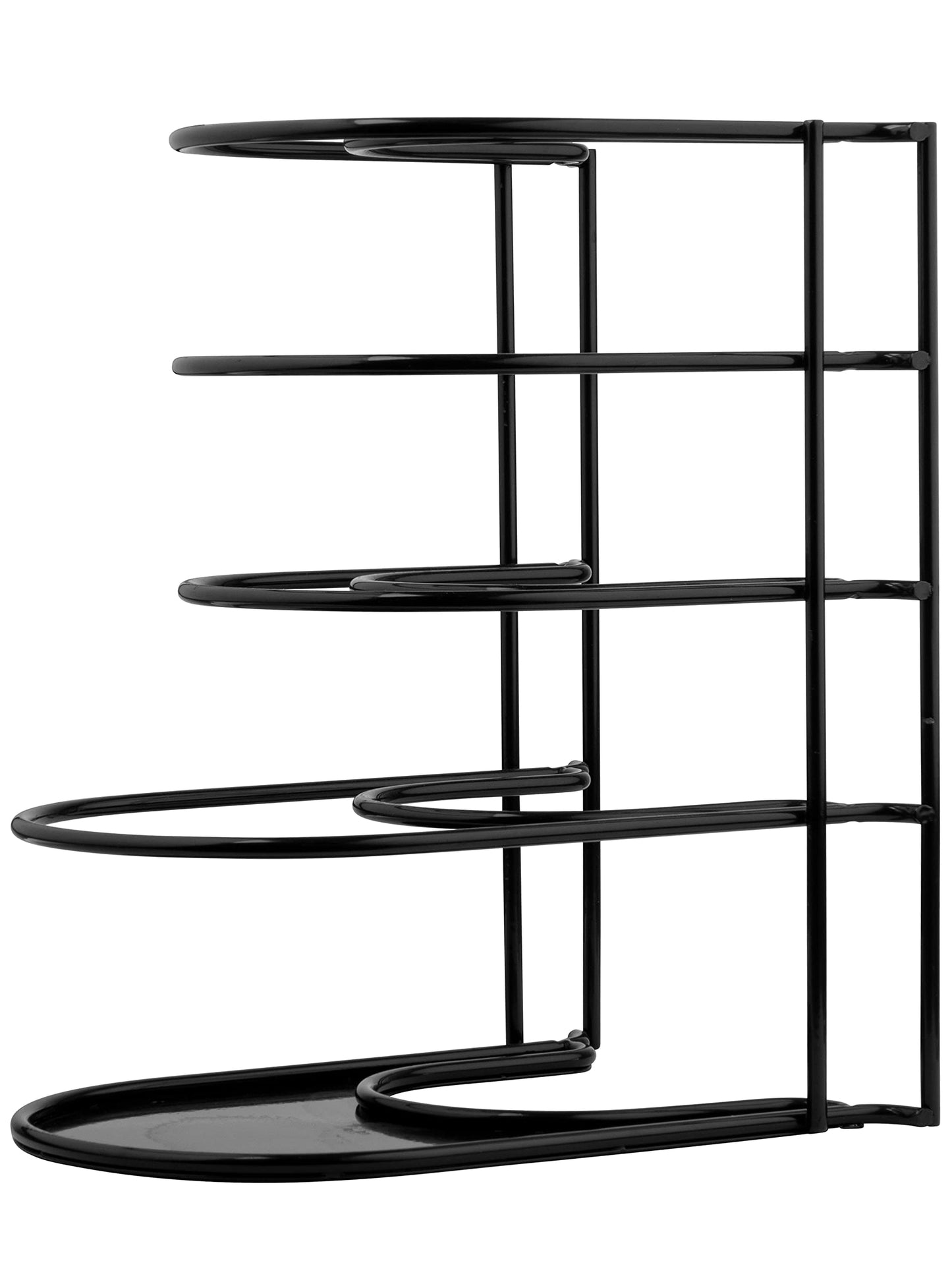 Cuisinel Heavy Duty Pots and Pans Organizer Rack - 12.2"-Inch Tall - 5 Tier Rack - Holds 50 LB - Cast Iron Skillets, Griddles, Shallow Cookware - Space Saving Kitchen Storage - No Assembly Required