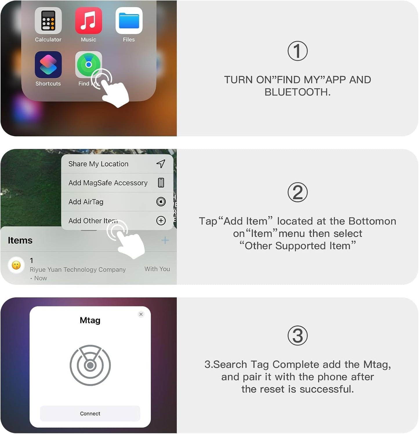 GPS Tracker for Vehicles, MINI Car Tracker Device Hidden for Vehicle, No Monthly Fee, Real-Time Tracker Device for Vehicles Work with Find My (iOS Only), Magnetic Waterproof Car GPS Tracker, 1PCS