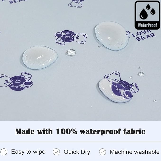 Short Sleeve Waterproof Bib for Toddlers – Easy Clean Feeding Apron for Mealtime, Daycare, Self-Feeding, Lightweight