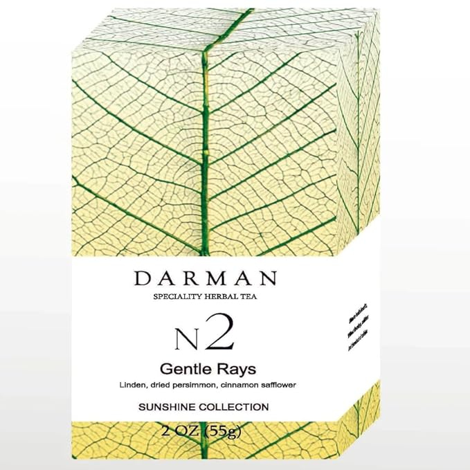 Armenian Herbal Tea No. 2 – Gentle Rays | Soothing Loose Leaf Blend with Linden, Dried Persimmon, Cinnamon & Safflower | 1.95 oz Wellness Tea Gift Box | Calming Mountain Herbs for Relaxation & Balance