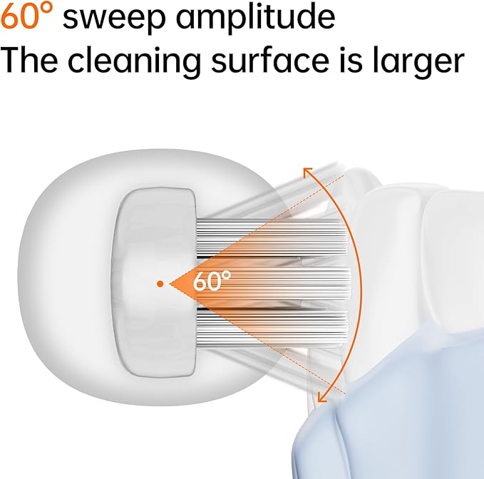 Wave Electric Toothbrush for Adults – Sonic Vibration & Rotation Technology, 3 Brush Heads, IPX7 Waterproof, Travel-Friendly, Deep Cleaning, Durable & Convenient Design