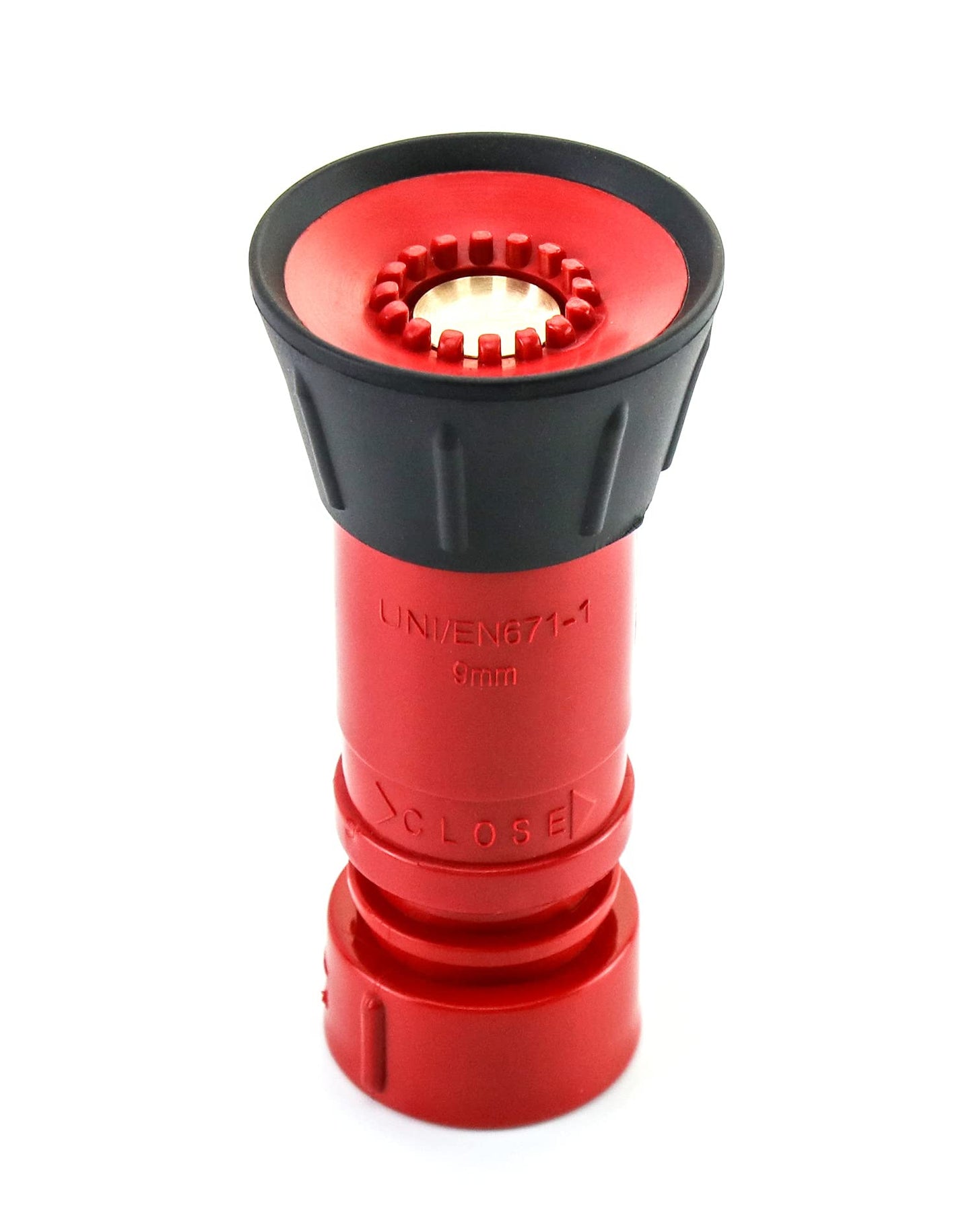 QWORK Fire Hose Nozzle, 1" Heavy Duty NPSH/NPT Thermoplastic Constant Flow Fog Nozzle, Fire Equipment