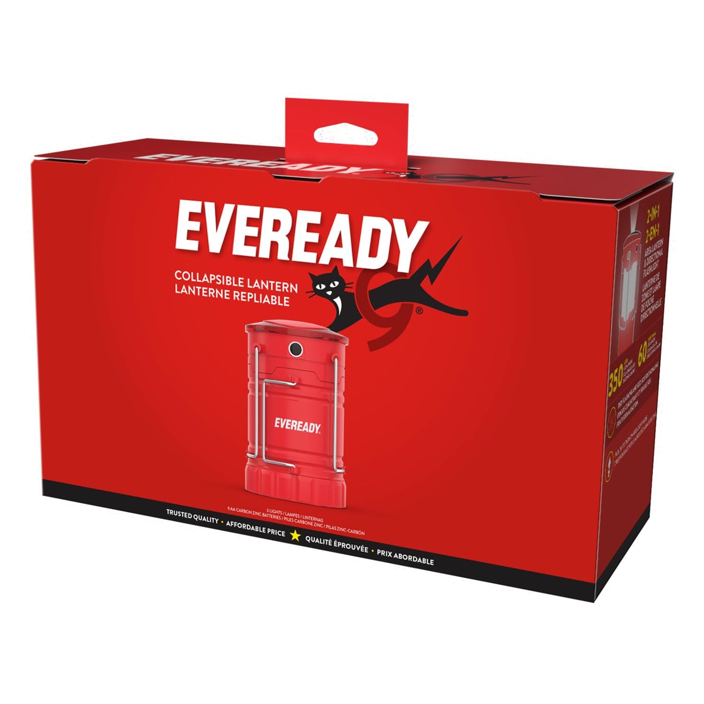 Eveready LED Camping Lantern 360 PRO (3-Pack), Super Bright Tent Lights, IPX4 Water Resistant LED Lanterns for Power Outage Hurricane Preparedness, (Batteries Included)