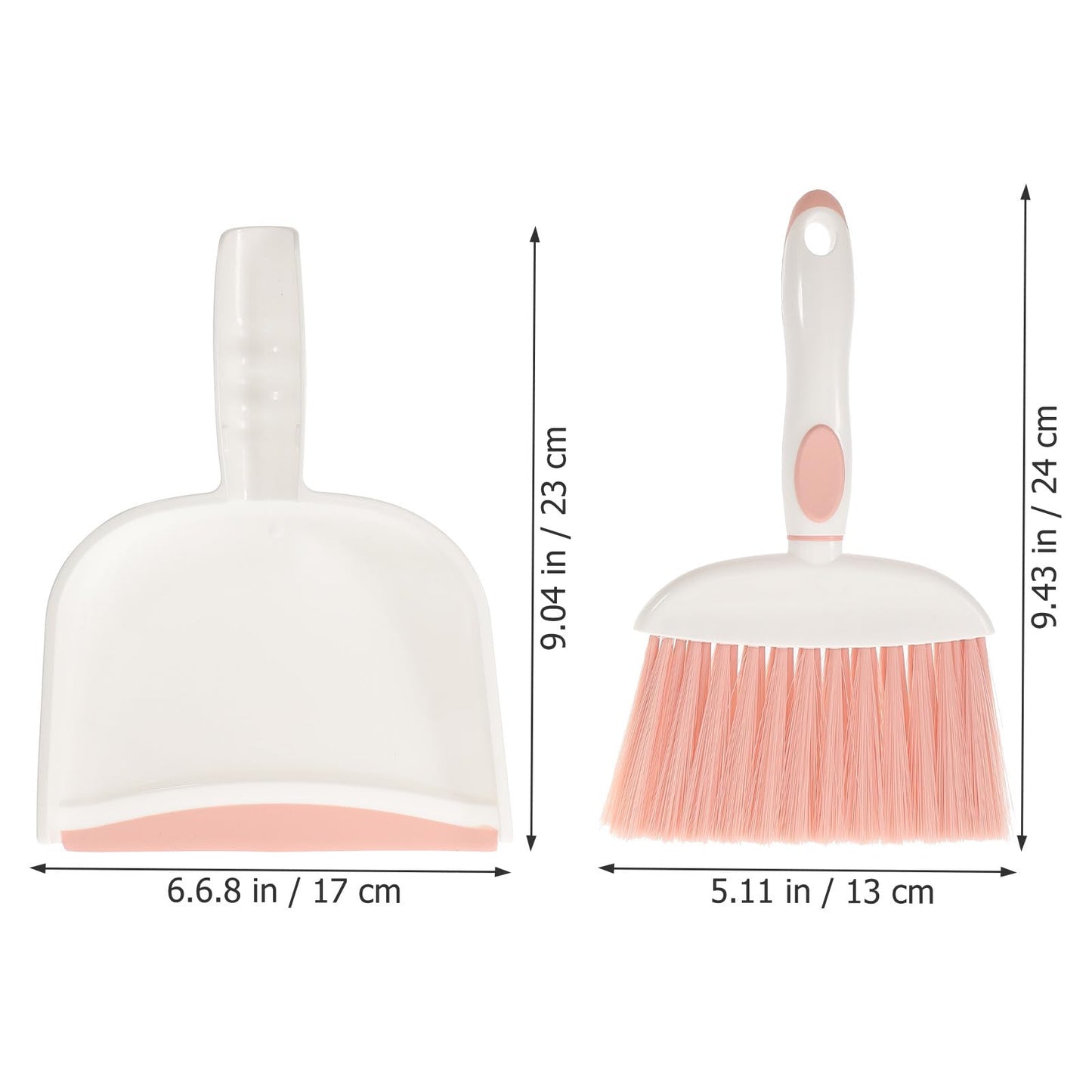 Beaupretty Mini Dustpan and Brush Set 3pcs, Lightweight Plastic Household Desktop Broom and Dustpan Kit for Daily Cleaning, Portable Multi-Function Whisk Broom for Home and Office Use