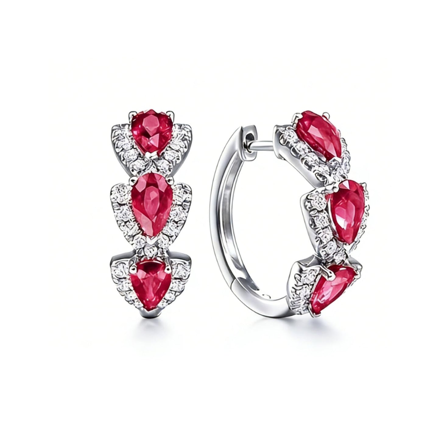 Histone Lymphatic Earring For Women, Lovefinity™ Honorable Joy Halolux Lymphvity Magnetotherapy Germanium Earrings Hoop Jewelry Gifts (Hoop-Hot Pink)