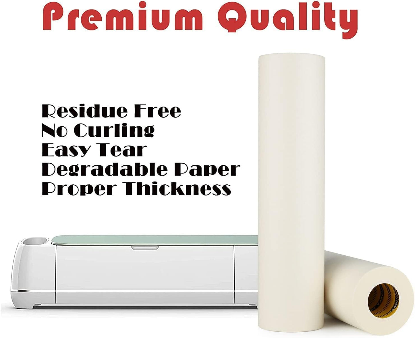 LLPT Transfer Tape Professinal Grade for Vinyl 6 Inch x 100 Ft Pick Vinyl Easily Residue Free for Craft Cutters Stickers Decals Glass Windows Doors Signs DIY Projects (PG6100TT)