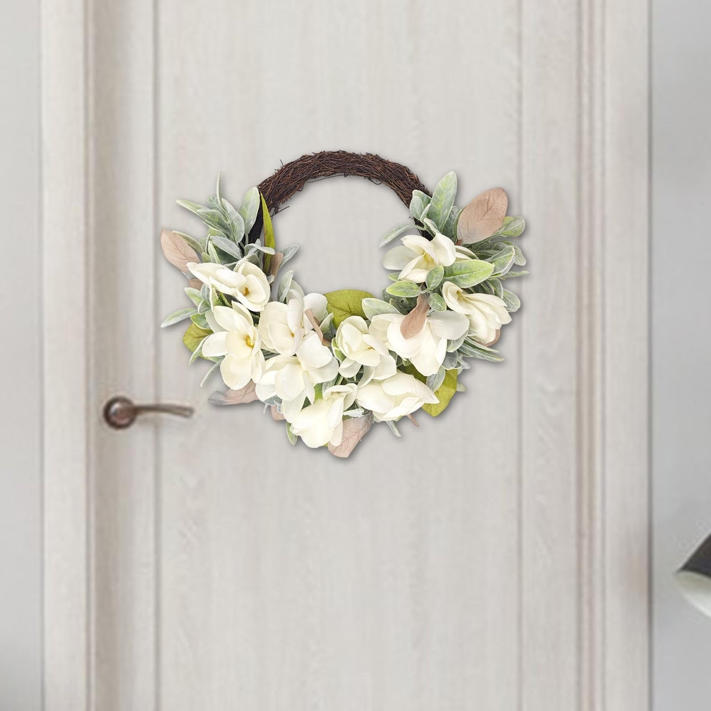 predolo Flower Wreath for Front Door Outdoor Table Window Hanging Garland