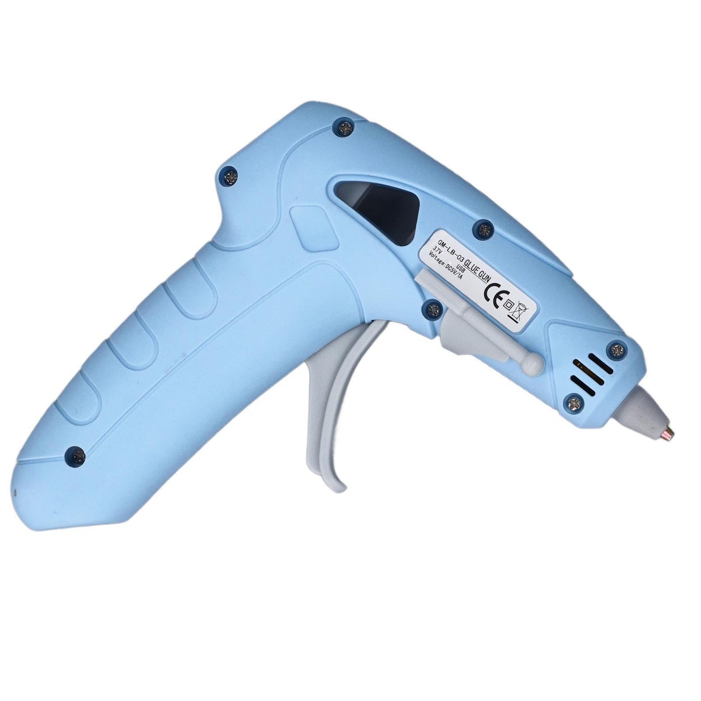 Cordless Hot Glue Gun, USB Rechargeable, Fast Preheating, Kit with 30 Glue Sticks, Portable, for Art and Decorations