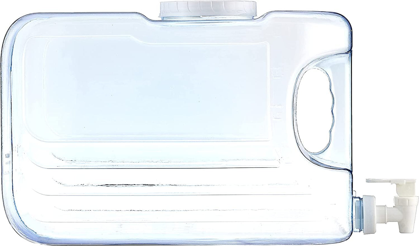 Arrow Home Products Oasis Drink Dispenser for Fridge, 2.5 Gallon - Plastic Beverage Dispenser with Spigot for Easy Dispensing - BPA Free Clear Plastic - Convenient Handle, Easy-Pour Spout