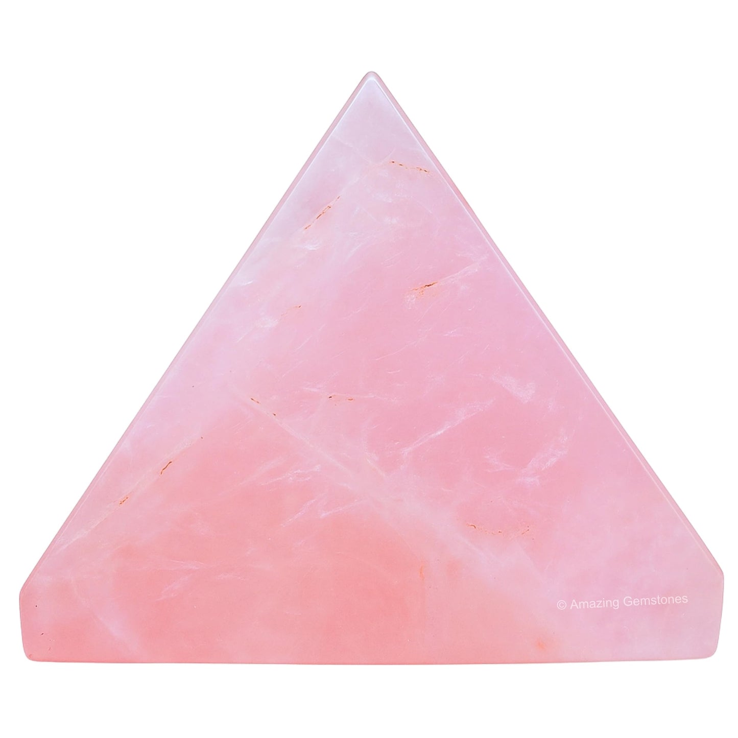 Amazing Gemstone Star Rose Quartz Pyramid Crystal Healing Stones - 2" Great Pyramid Figurine of Natural Stone Pyramid for Meditation, Reiki, Chakra Balancing and Crystal Pyramids Grid