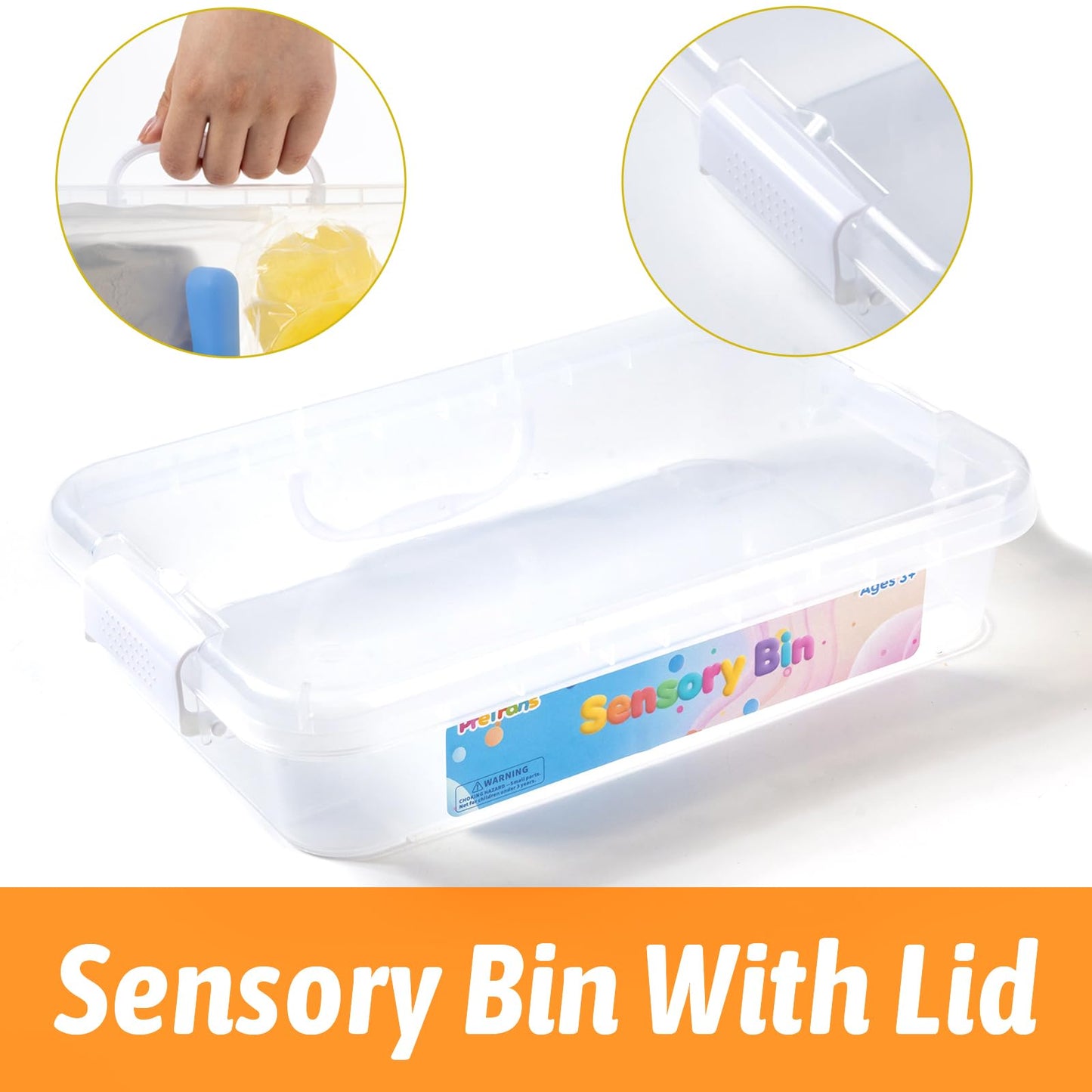 PreTrans Construction Sensory Bin Toys – 10 Sand Molds for Kids & 2.2 lb Sensory Sand - Sand Box for Toddlers Ages 3+