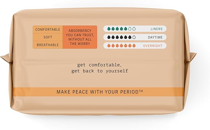 The Honey Pot Company - 64ct - Sanitary Pads for Women - Non-Herbal Heavy Overnight w/Wings - Organic Cotton Cover & Ultra-Absorbent Pulp Core - Feminine Care - FSA & HSA Eligible