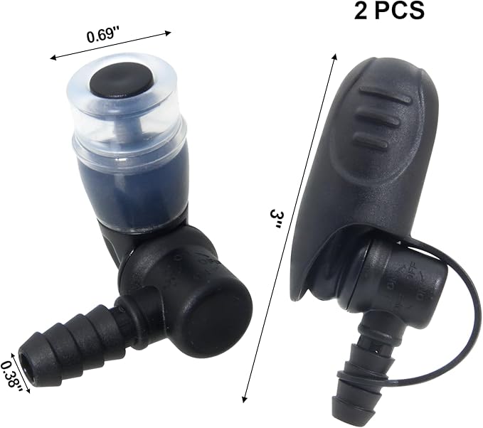 Hydration Bags Bite Valve Mouthpiece Replacement for Cross Country Bladder Bag Detachable Universal Manual Switch for Any Hydration Pack System