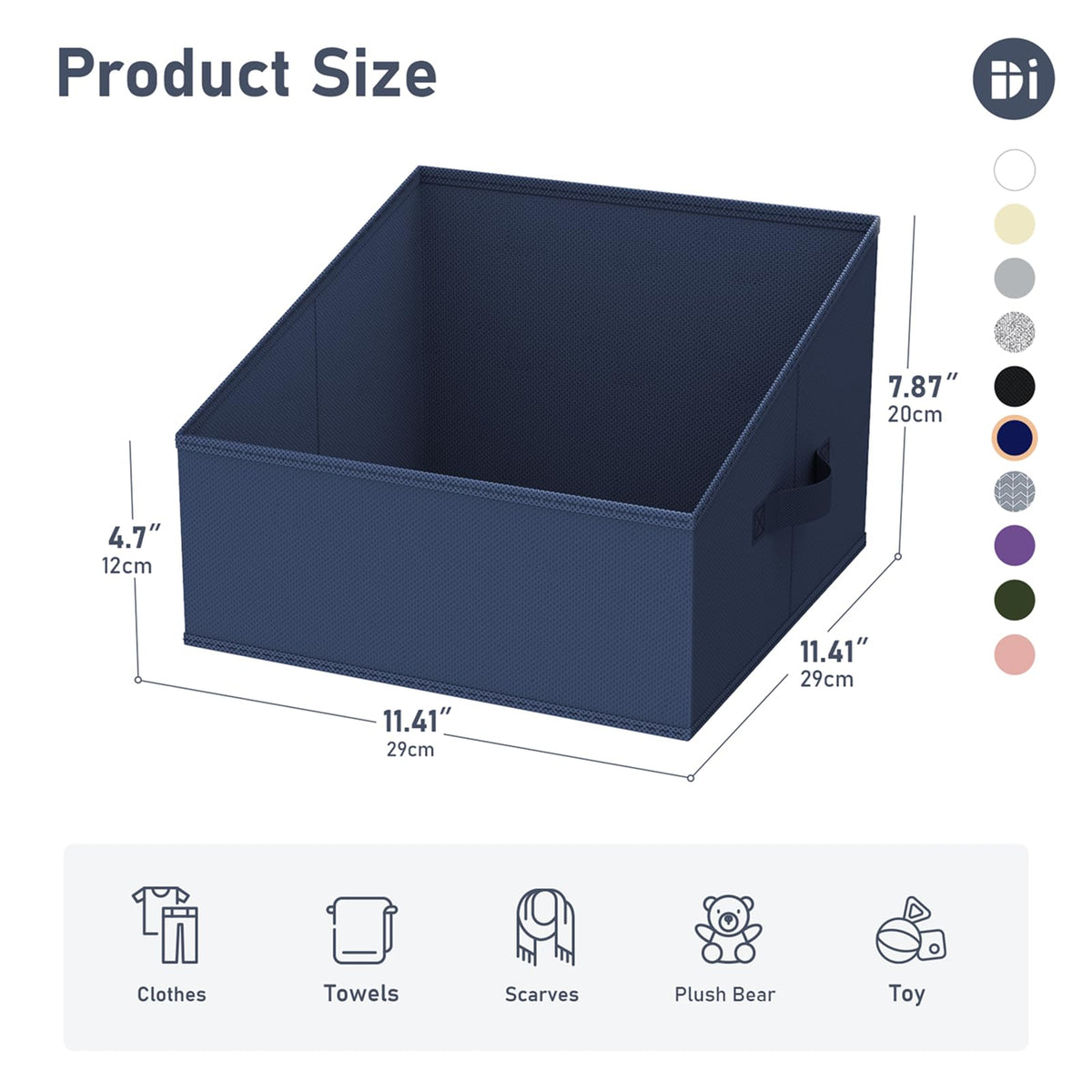 Closet Storage Bins 10 Pack (10 Count)