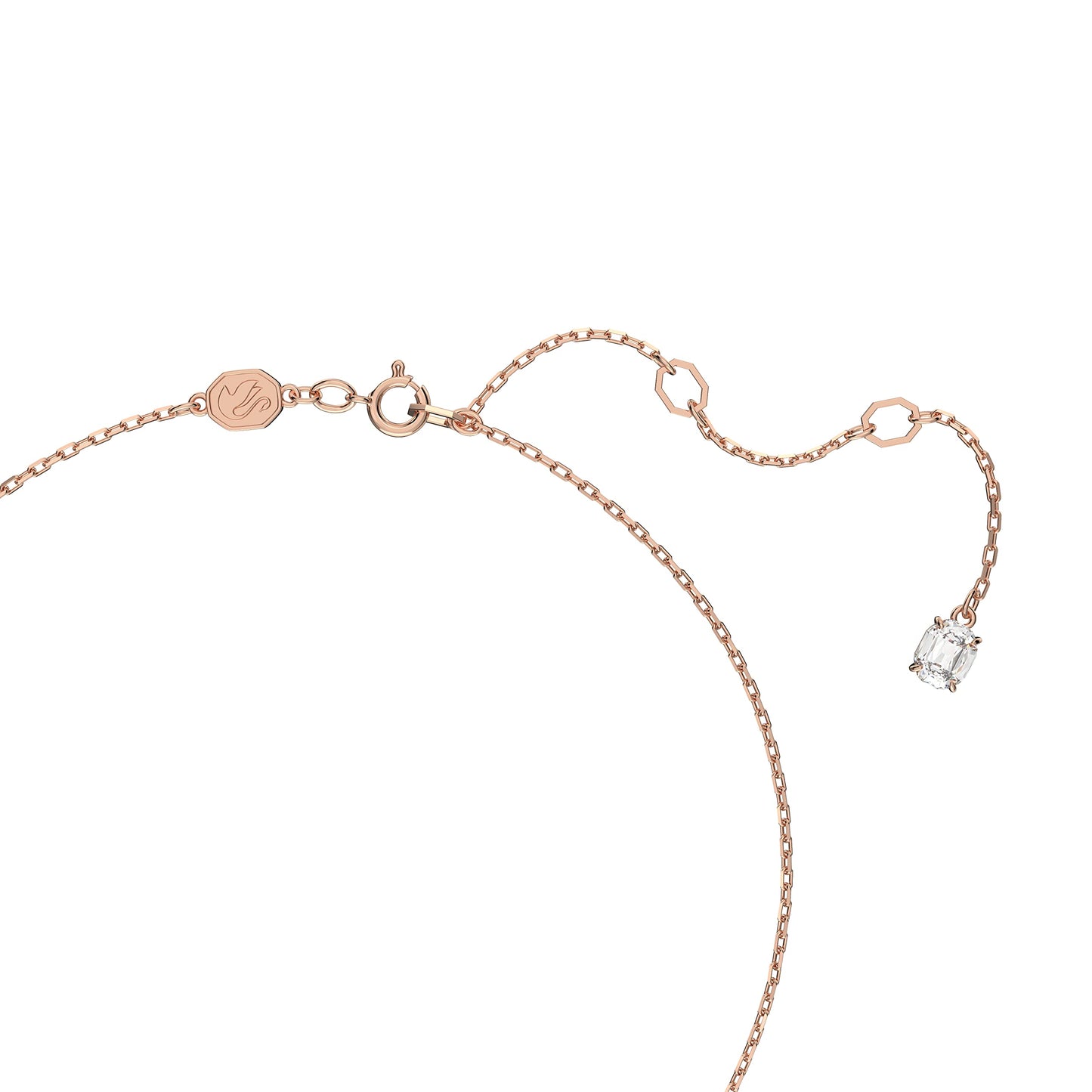 Swarovski Constella Pendant Necklace, White Crystals on a Rose Gold-Tone Finish Setting, Part of the Constella Collection