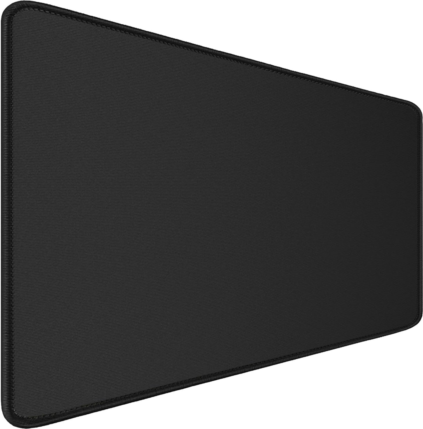 Large Gaming Mouse pad, 31.5x15.7 in Extended Desk Pad with Stitched Edges, Premium Microfiber Cloth Surface Waterproof Non-Slip Stable Rubber Base Keyboard Mat for Office Home Gaming, Black