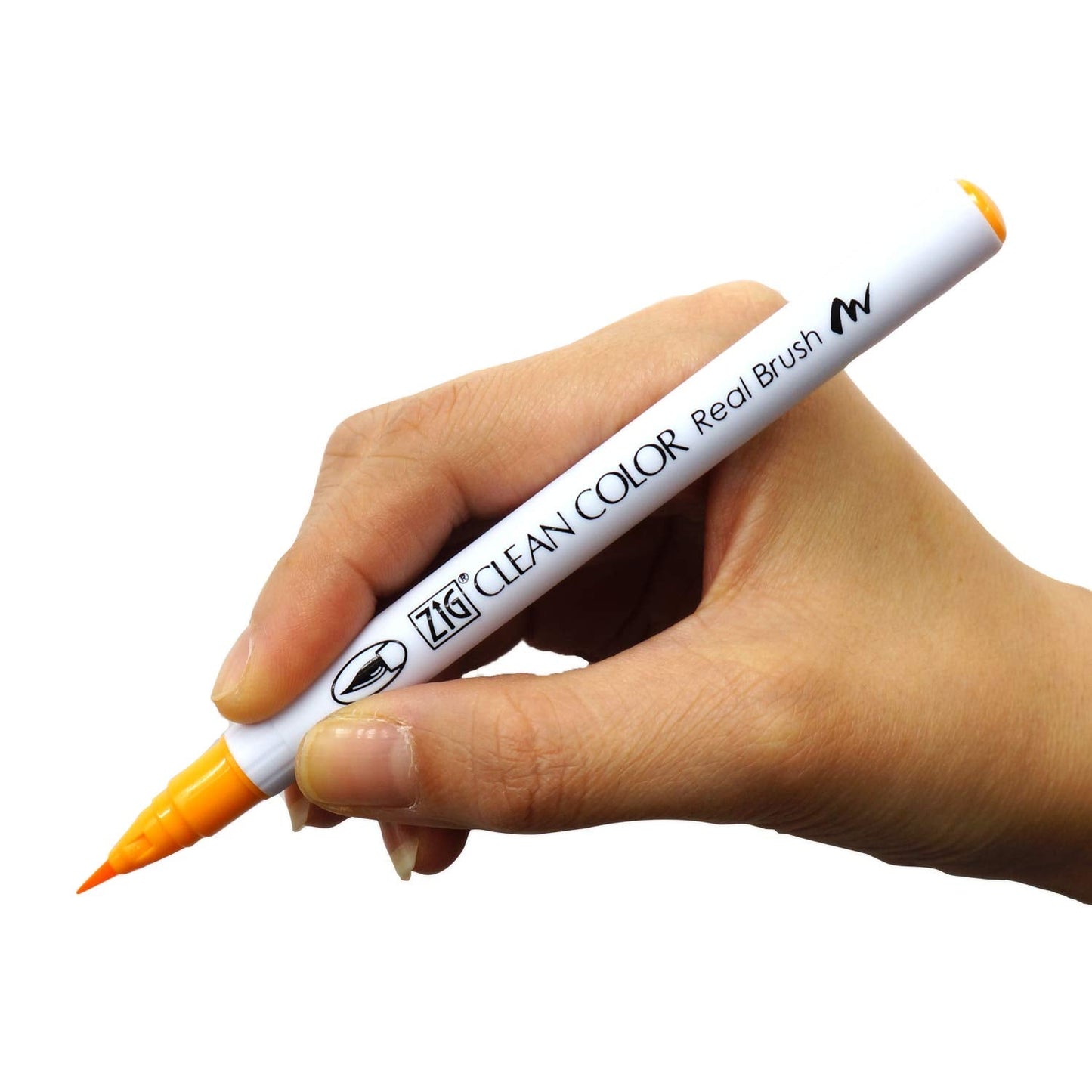 Kuretake ZIG CLEAN COLOR Real Brush Neutral & Natural Tones 12 Colors set, AP-Certified, Flexible Brush Tip, Odourless, Xylene Free, Easy to creat narrow and wide lines, Made in Japan