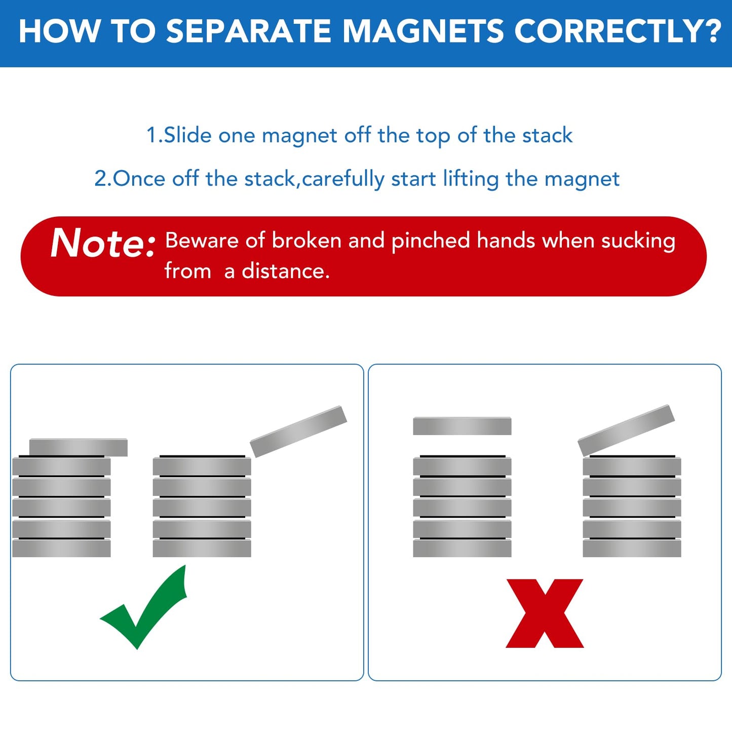 LOVIMAG 12 Pack Strong Neodymium Magnets 1.26"x0.12" Rare Earth Magnet with Adhesive Backing for Fridge Refrigerator Craft Whiteboard Building Scientific Office