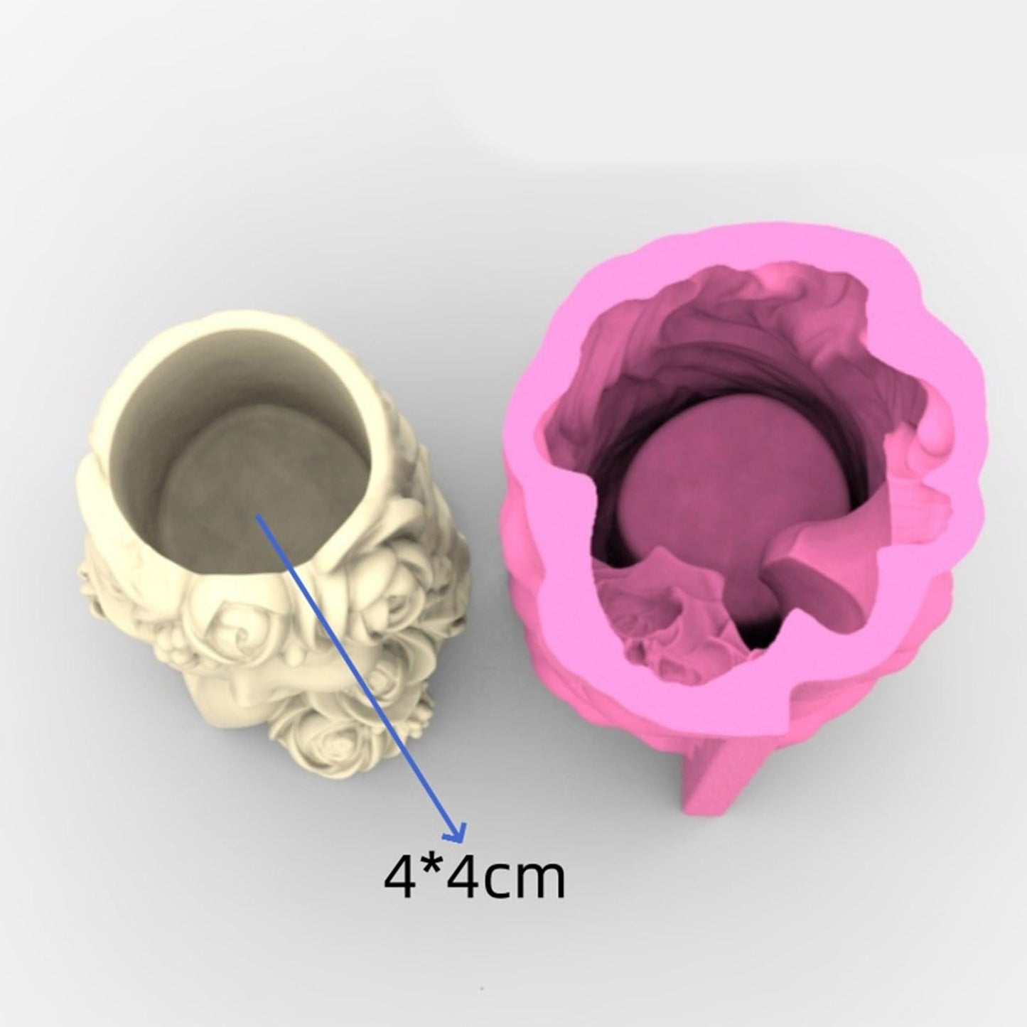 Reusable Flower Pot Silicone Mold Food Grade Materials for Succulents Multi Purpose Planter Cement Resin Art Project Silicone Planter Mold Succulent Plants