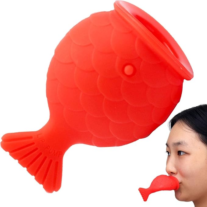 Lip Plumper Device | Soft Silicone Fish Shape Lips Enhancer,Fuller Thicker Mouth Fastly Lip Pumps Bigger Device for Women Female