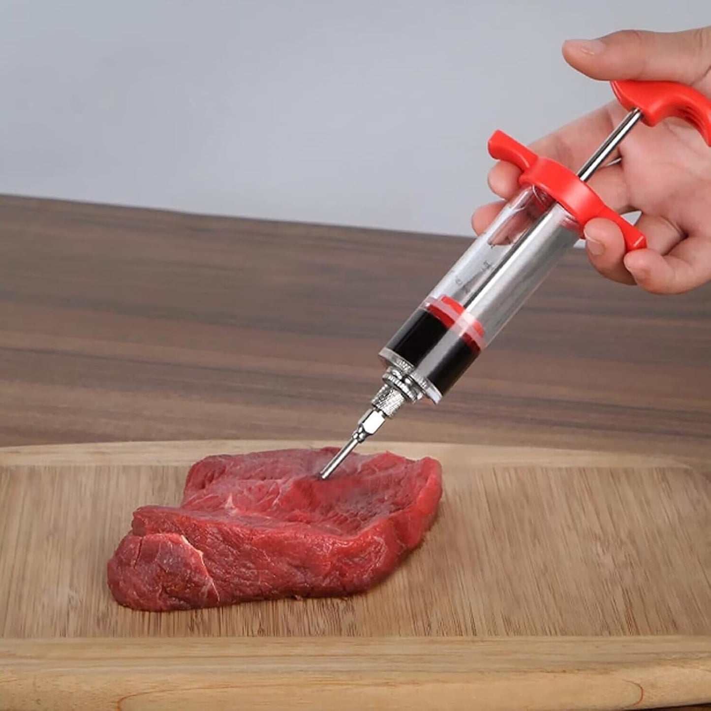 Stainless Steel Barbeque Marinade Injector Kithen Cooking Sauce Marinade Syringe