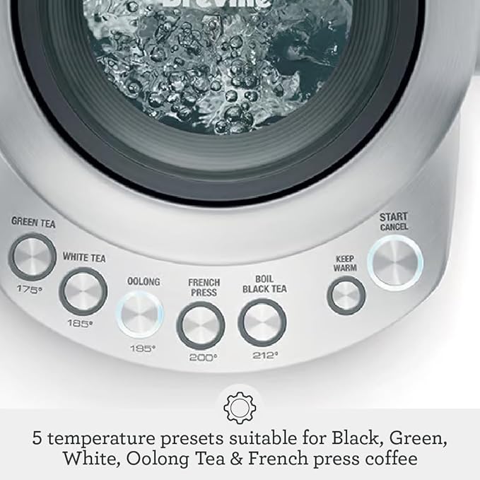 Breville BKE820XL IQ Kettle Water Heater, 7 Cup, Brushed Stainless Steel