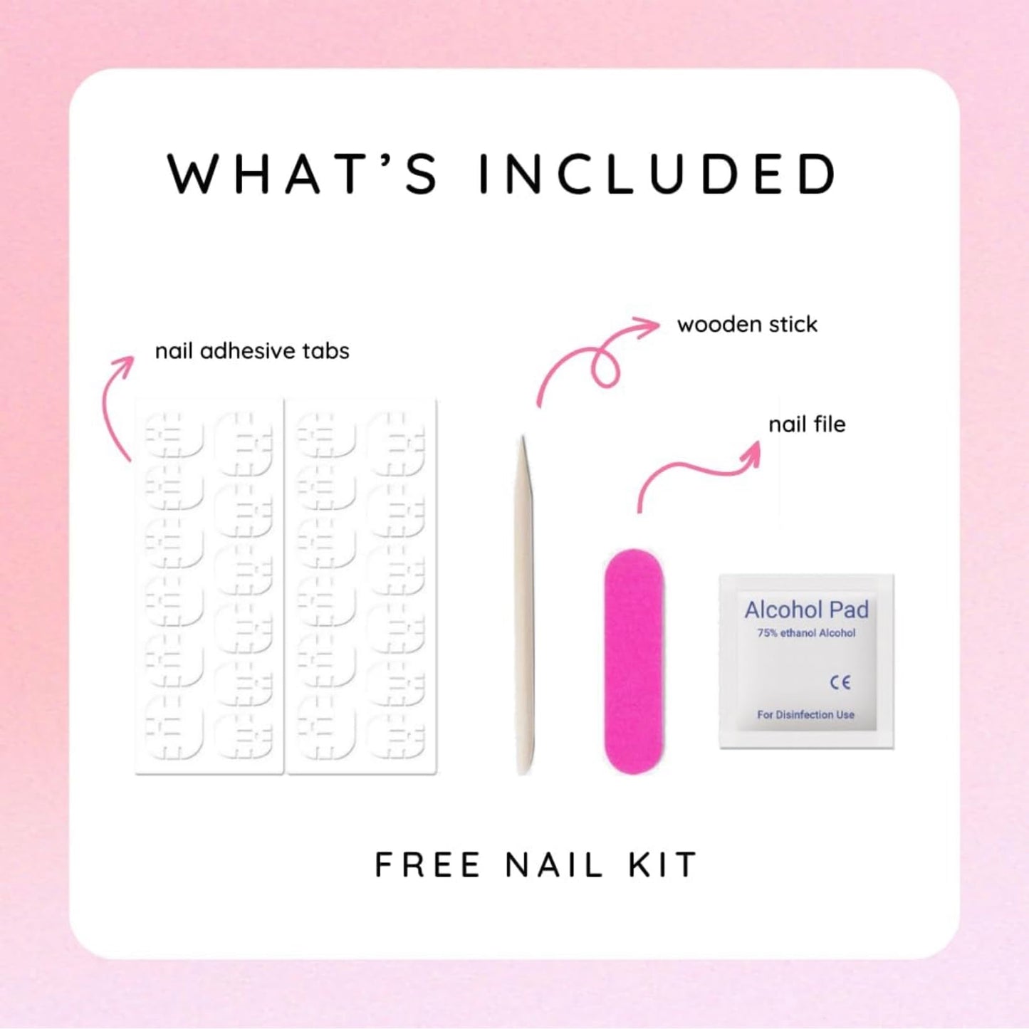 100% Hand-painted Cute Blush Nail Heart Square Medium Length Y2K Korean Japanese Douyin Inspired 3D Gemstones Durable Reusable Gel Acrylic Press-on Nails 10 pc set (L)