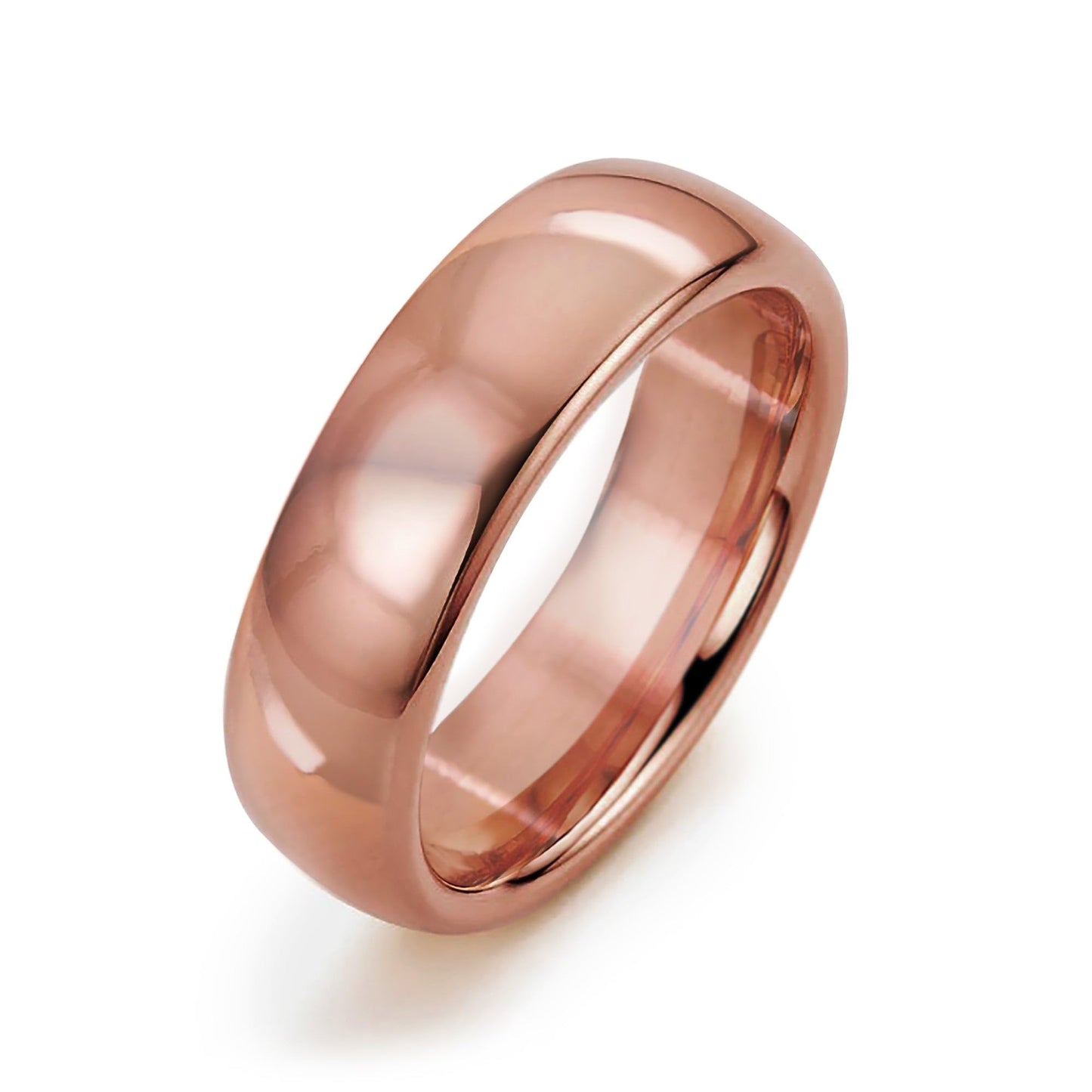 IVY & BAUBLE Pure Uncoated Solid Copper Ring for Men & Women — Lab-Tested, Raw Authentic Copper Band, Wellness Jewelry, Crafted in USA, 6mm, Size 9