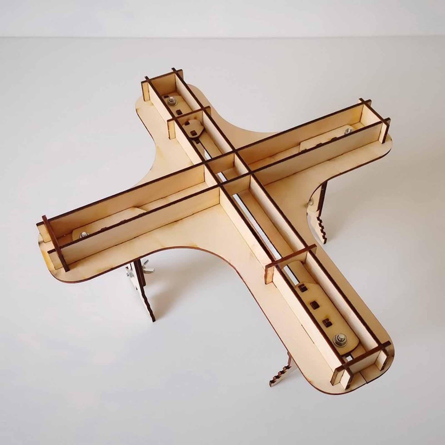 Luwecf Auxiliary Model Airplane Display Tool Professional Sturdy Aircraft Model Plane Painted Stand for Hobby Building, 32cmx30cmx12cm