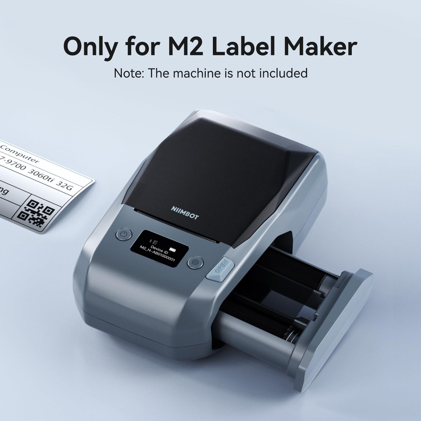 NIIMBOT Compatible M2 Labeling Ribbon, Replacement Refill Tapes, Only for M2 (Blue) Thermal Transfer Label Printer, Clear Printing, Long Storage Time, Up to 24 Meters, Red